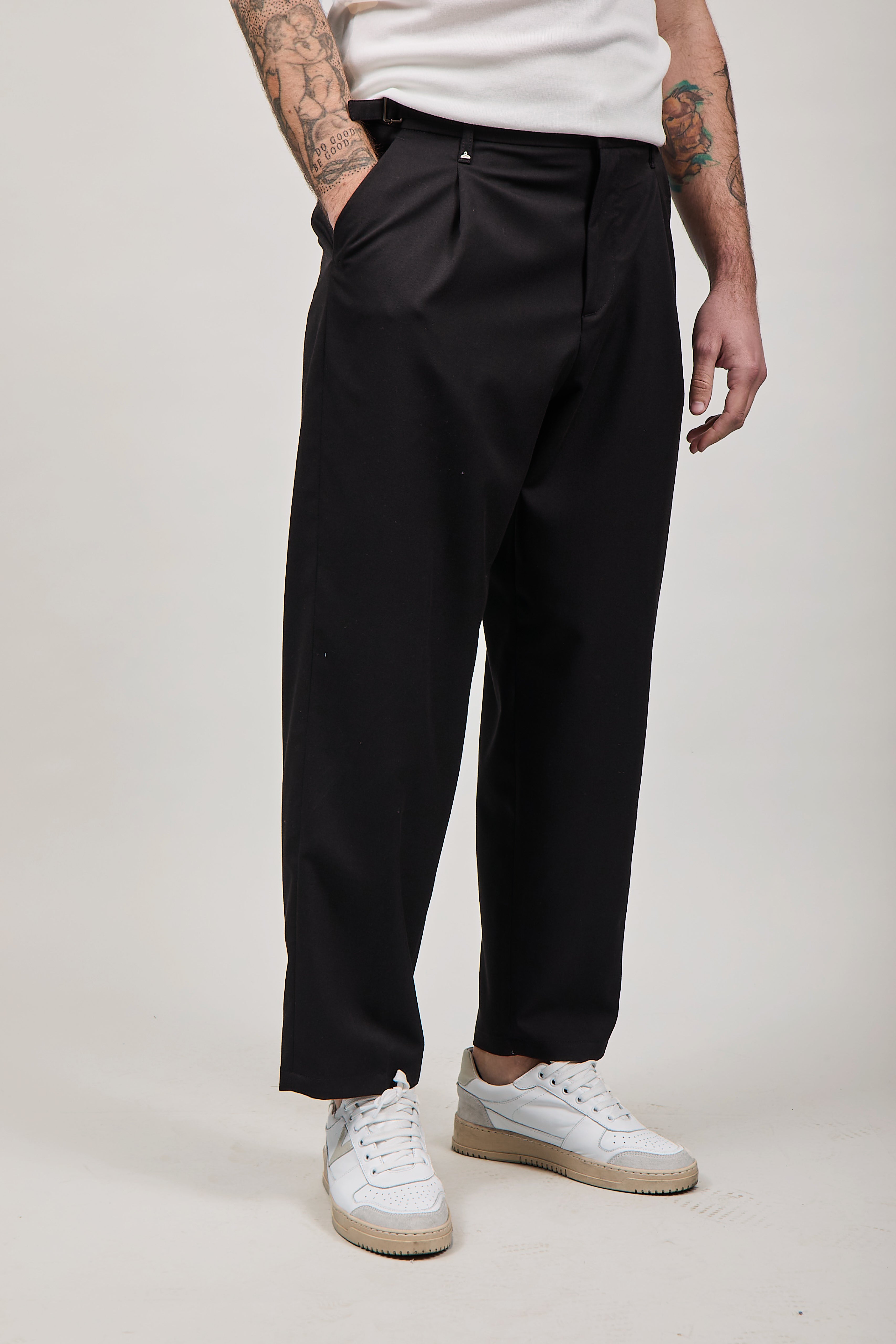 Pantalone Berna fibbie 364 Nero