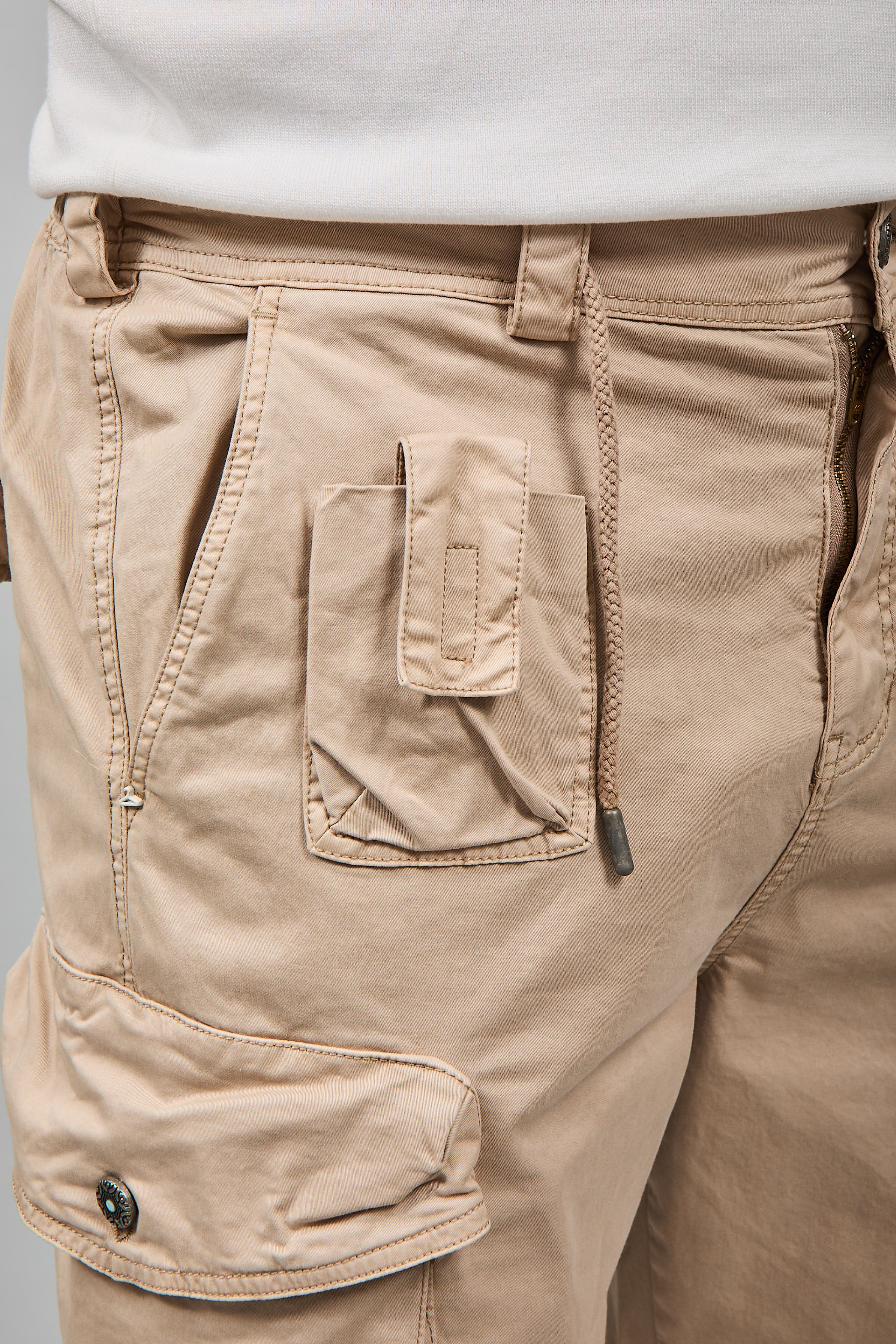 Pantalone Berna Cargo Destroy Beige