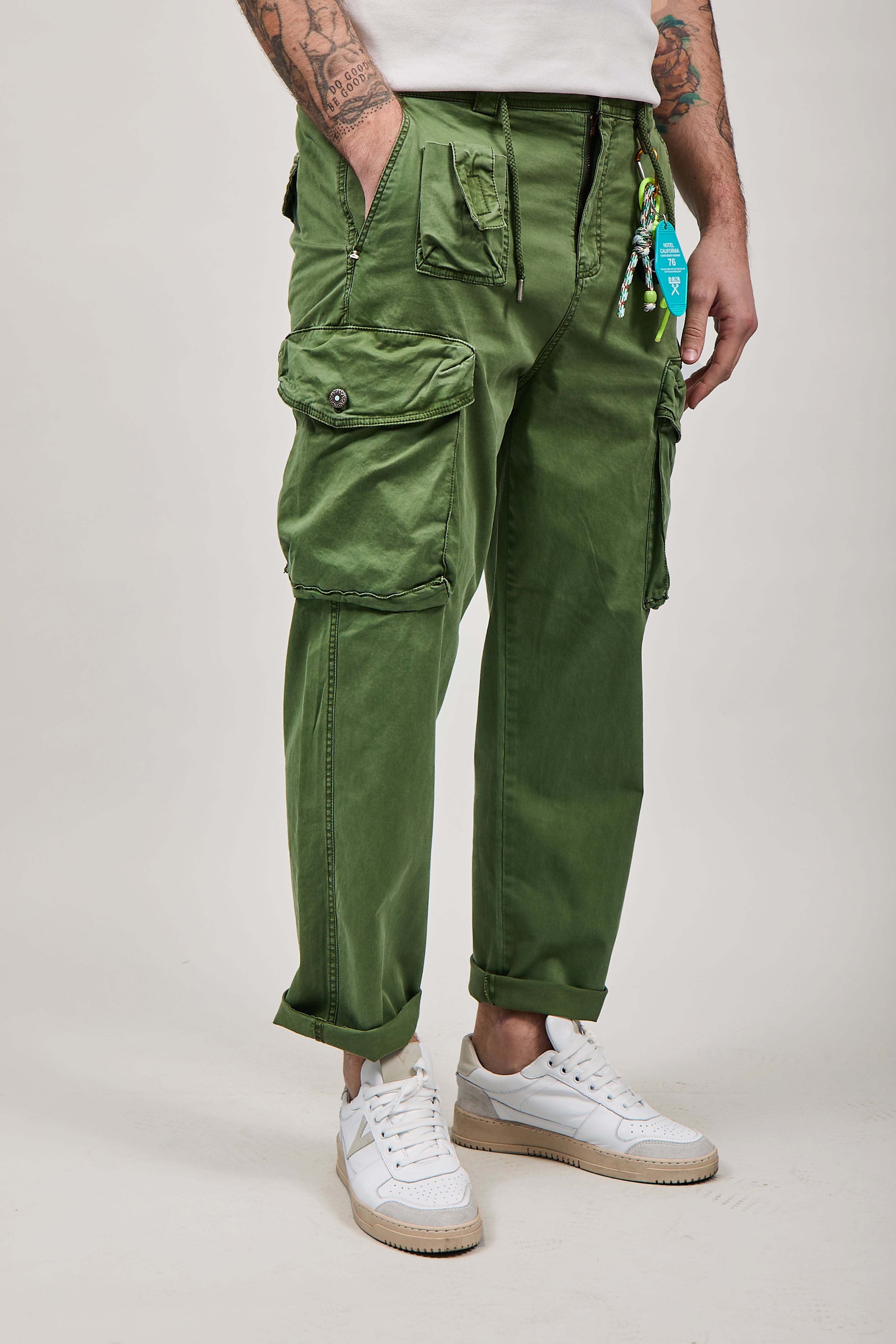 Pantalone Berna Cargo Destroy Verde