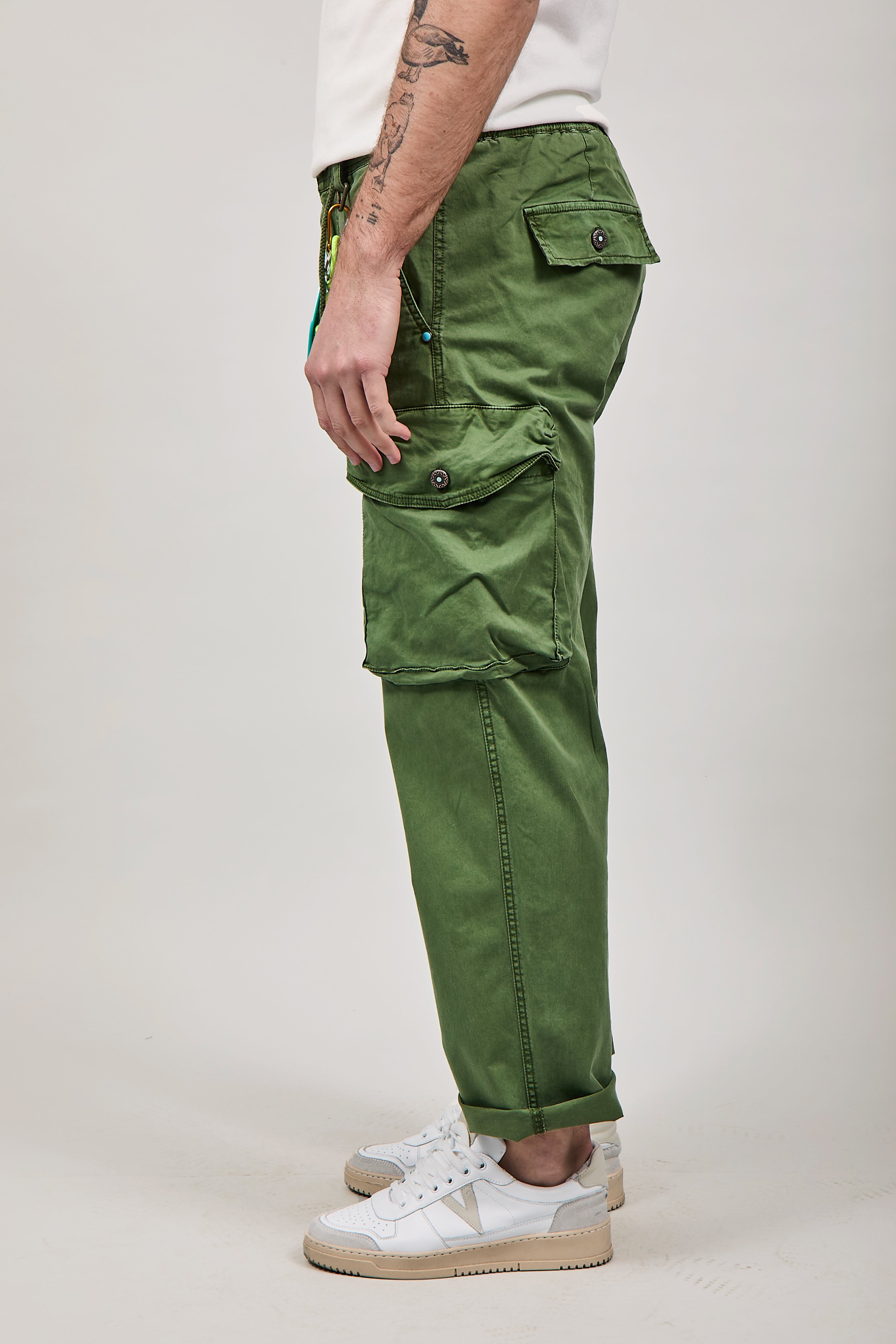 Pantalone Berna Cargo Destroy Verde