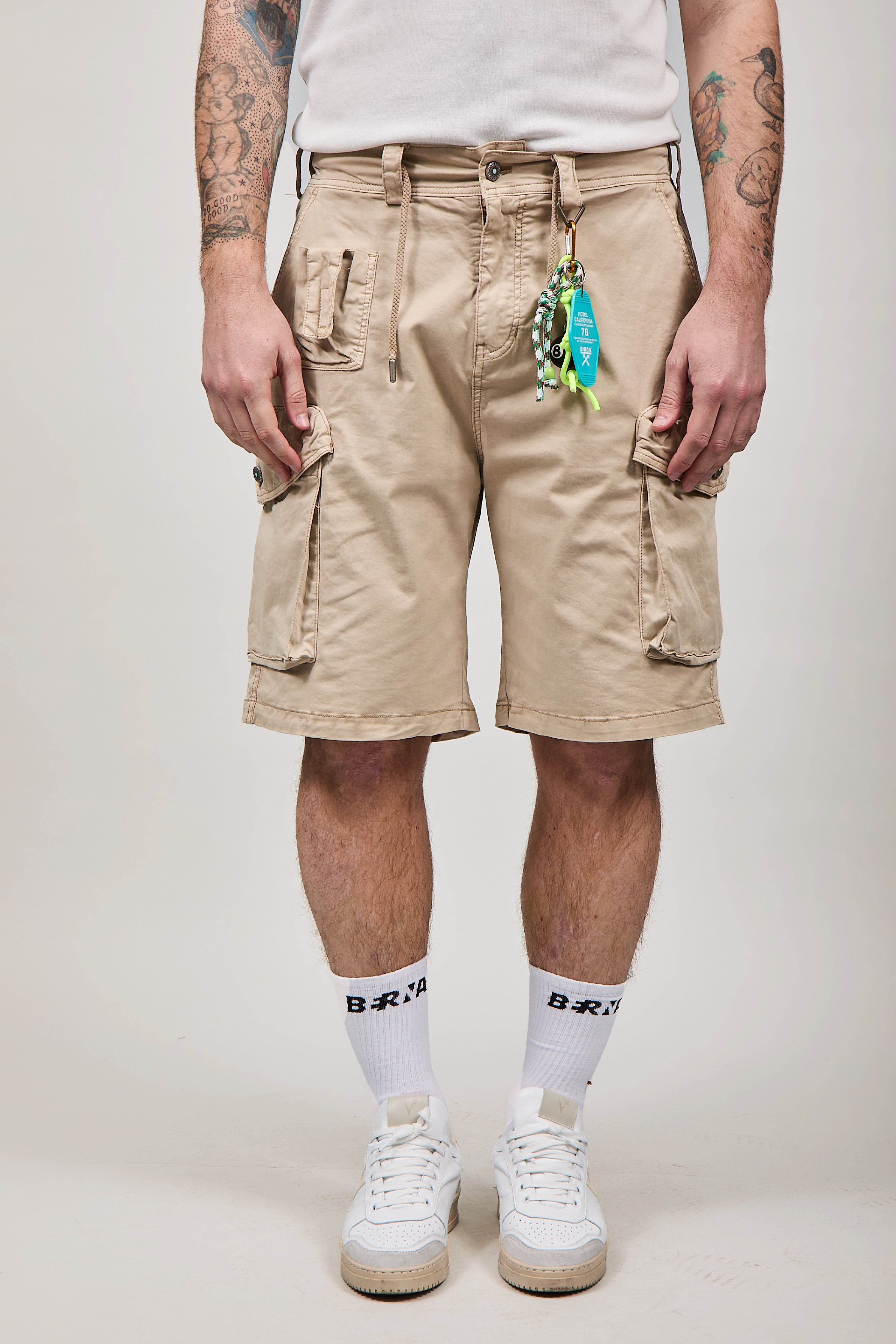 Bermuda Berna Cargo Destroy Beige