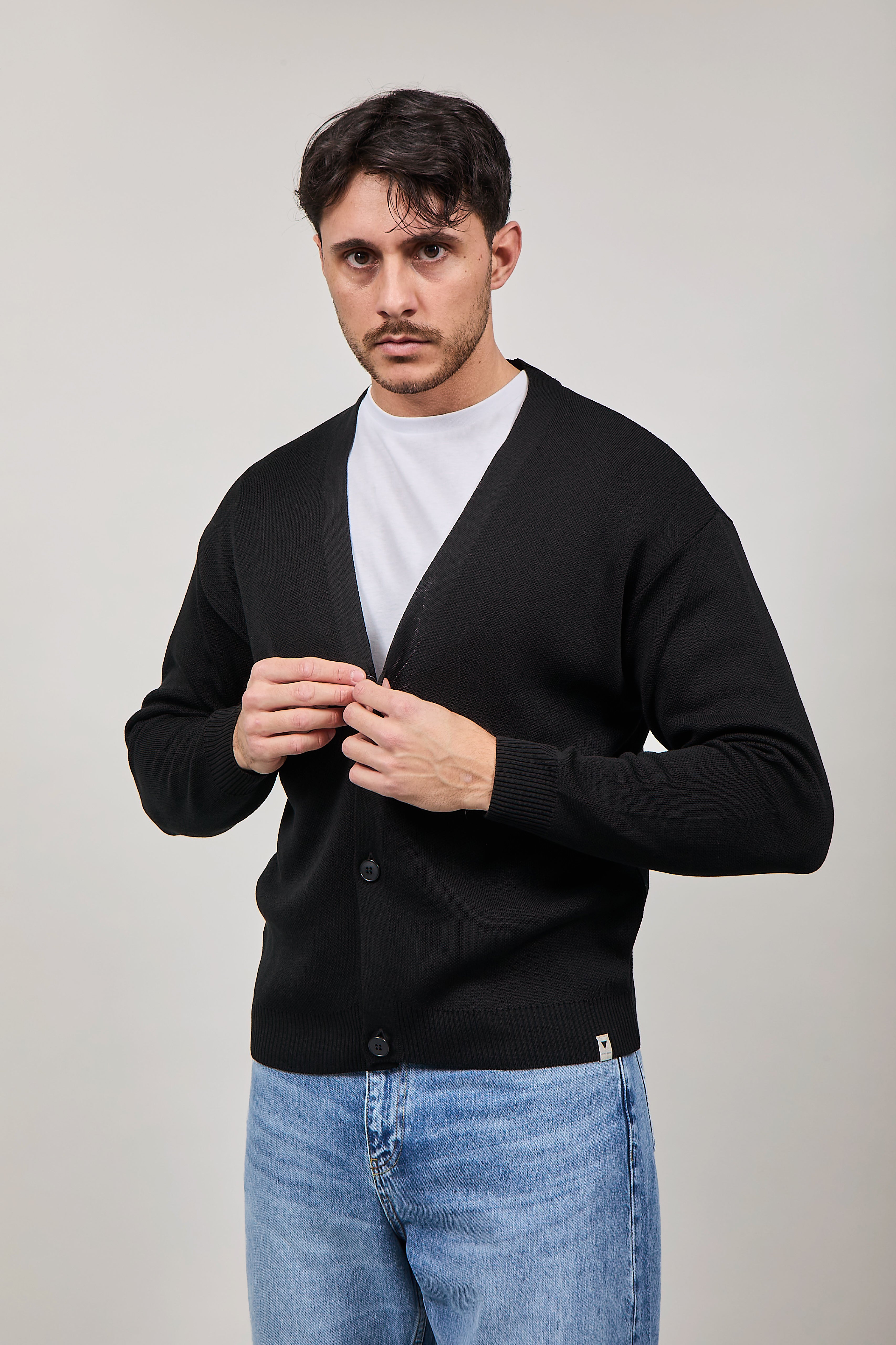 Cardigan Crop Why Not Brand Kim 45 Nero