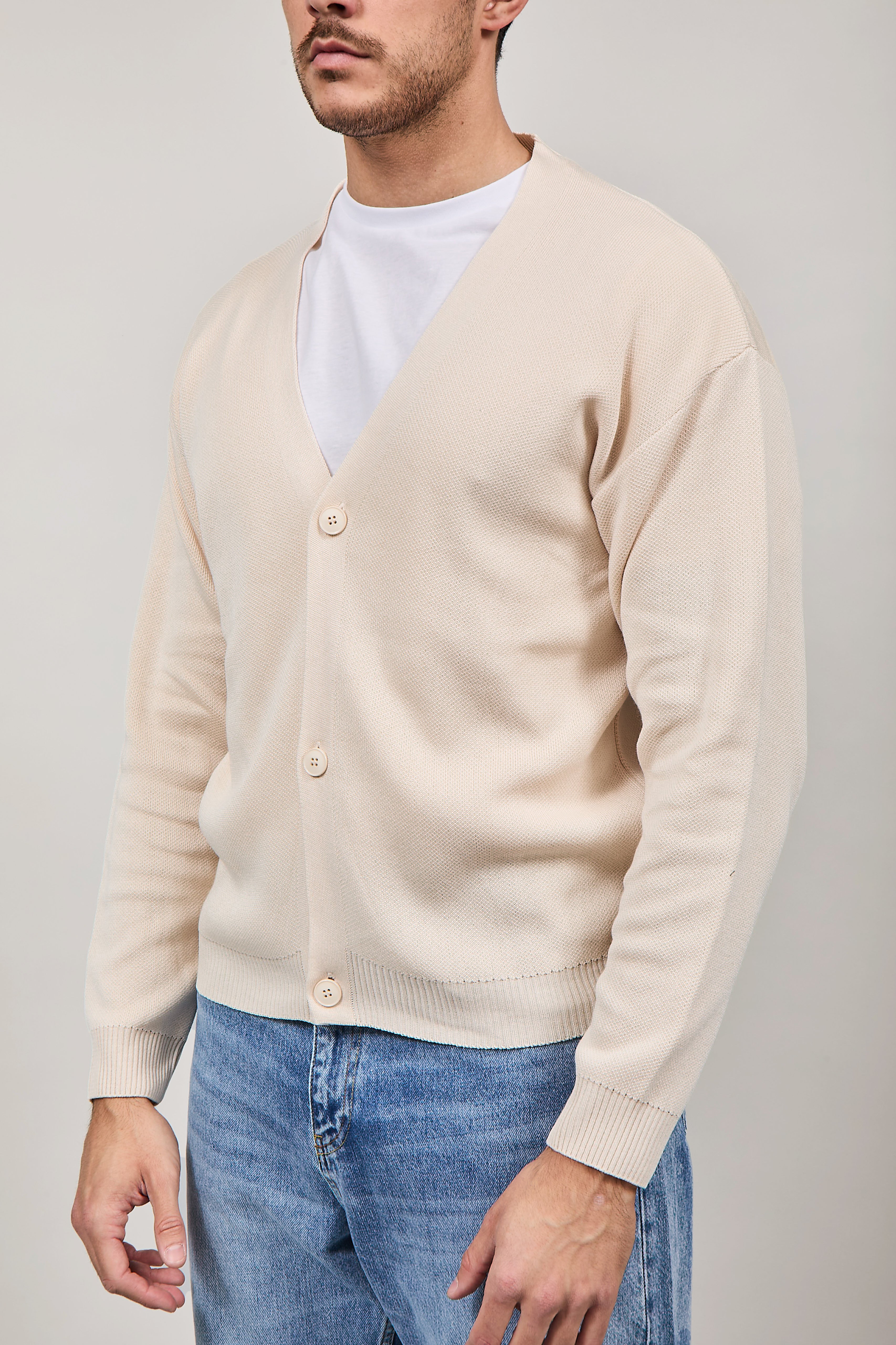 Cardigan Crop Why Not Brand Kim 45 Crema