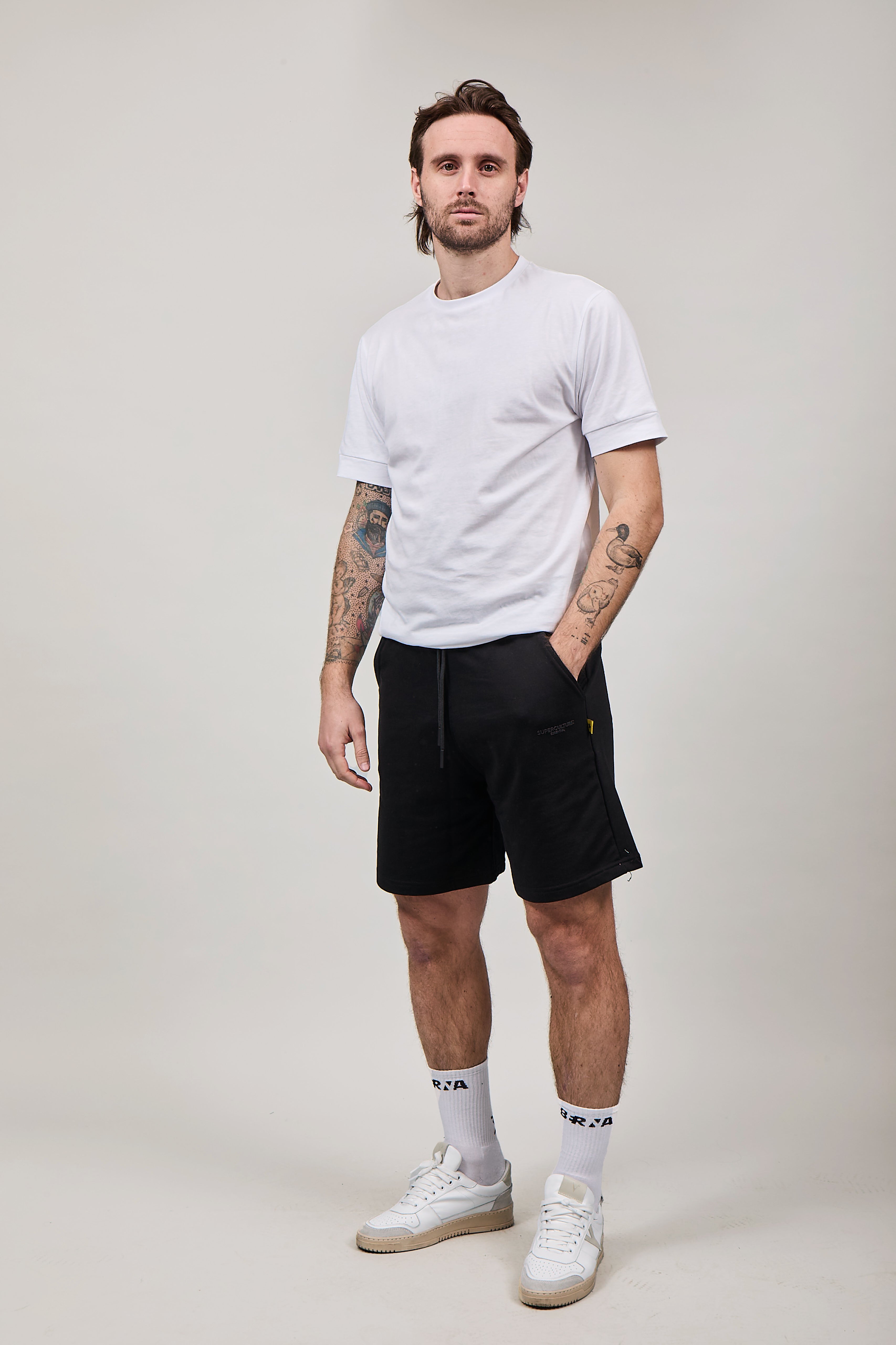 Bermuda Felpa Superculture Boy Nero