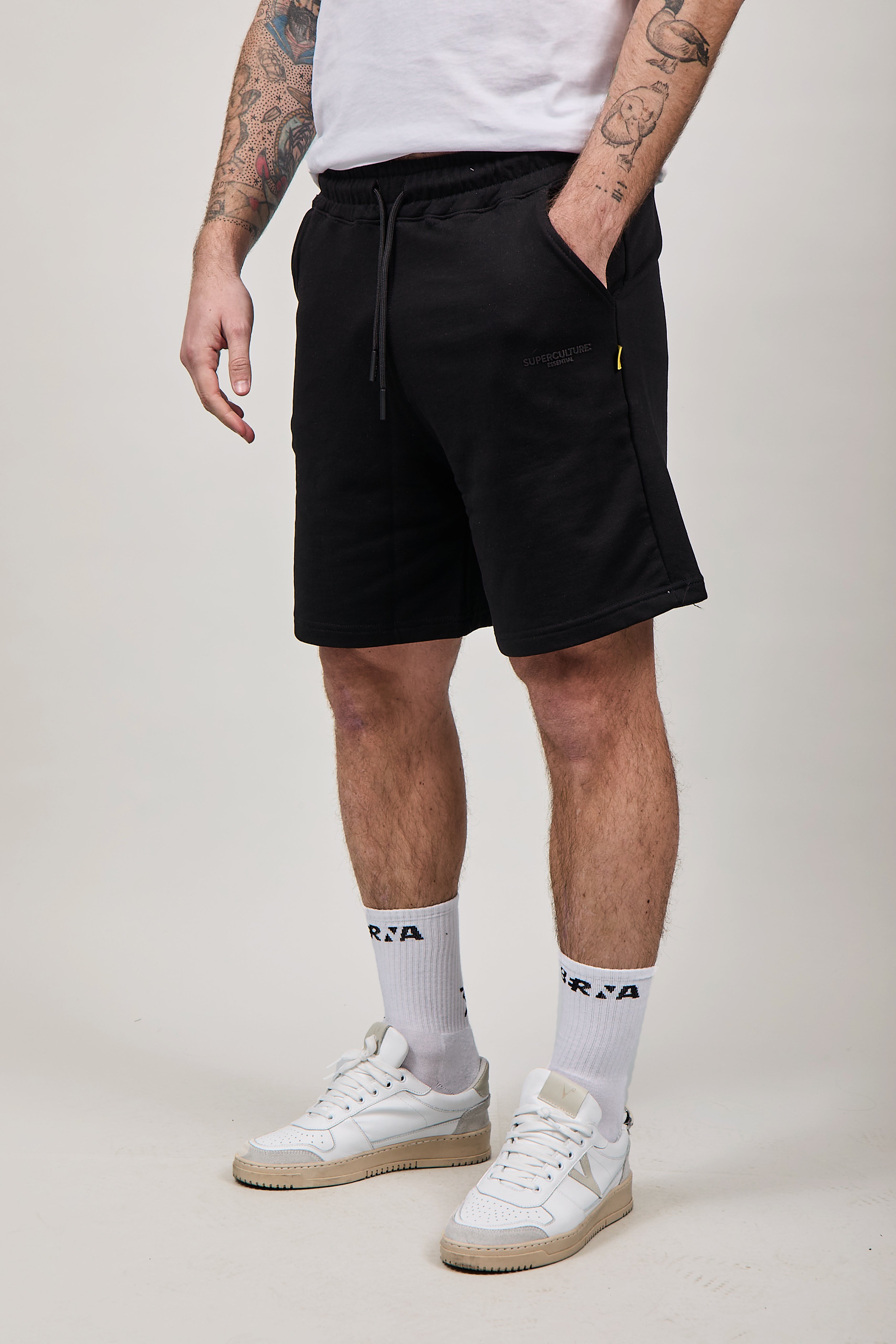 Bermuda Felpa Superculture Boy Nero