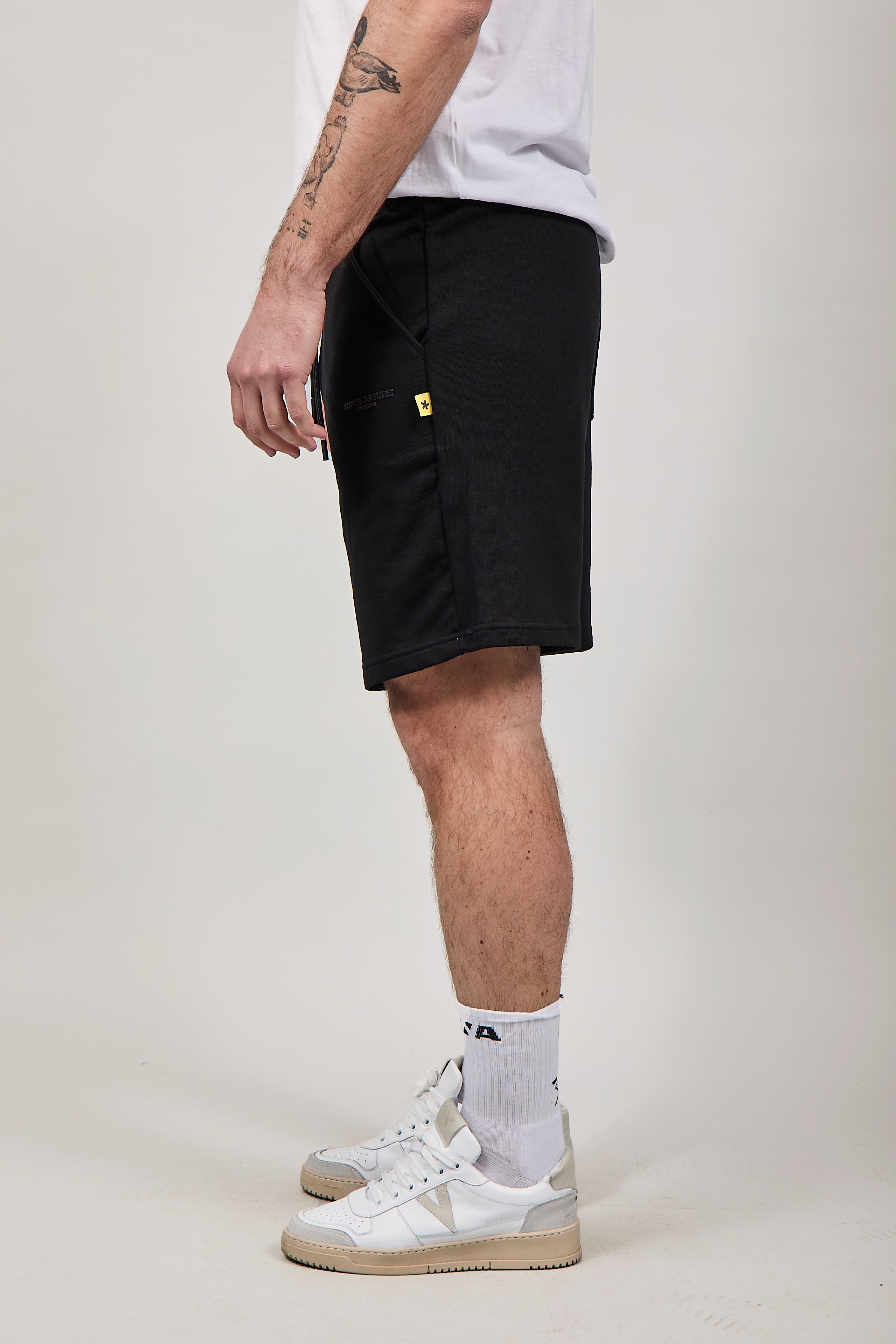 Bermuda Felpa Superculture Boy Nero
