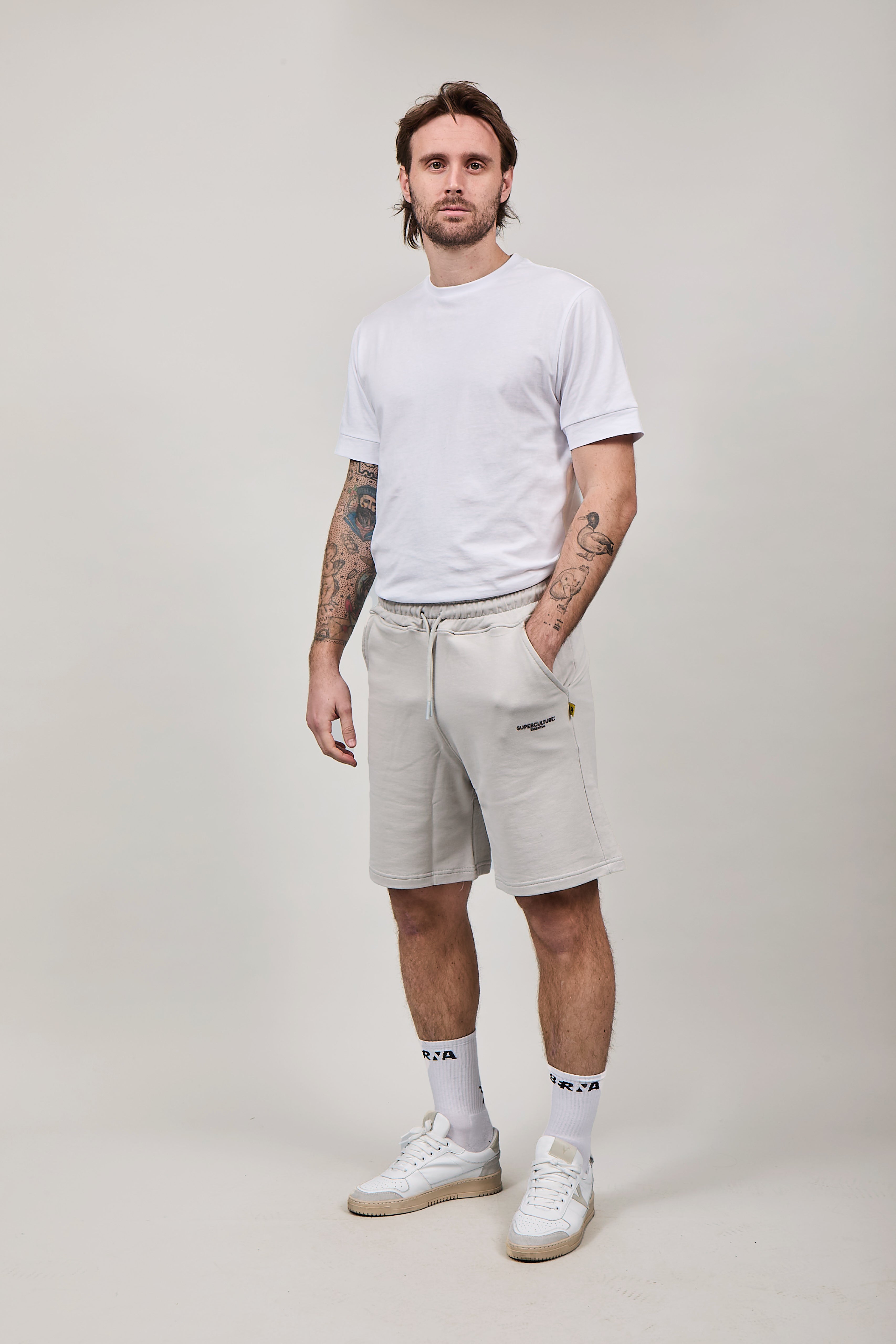 Bermuda Felpa Superculture Boy Ghiaccio