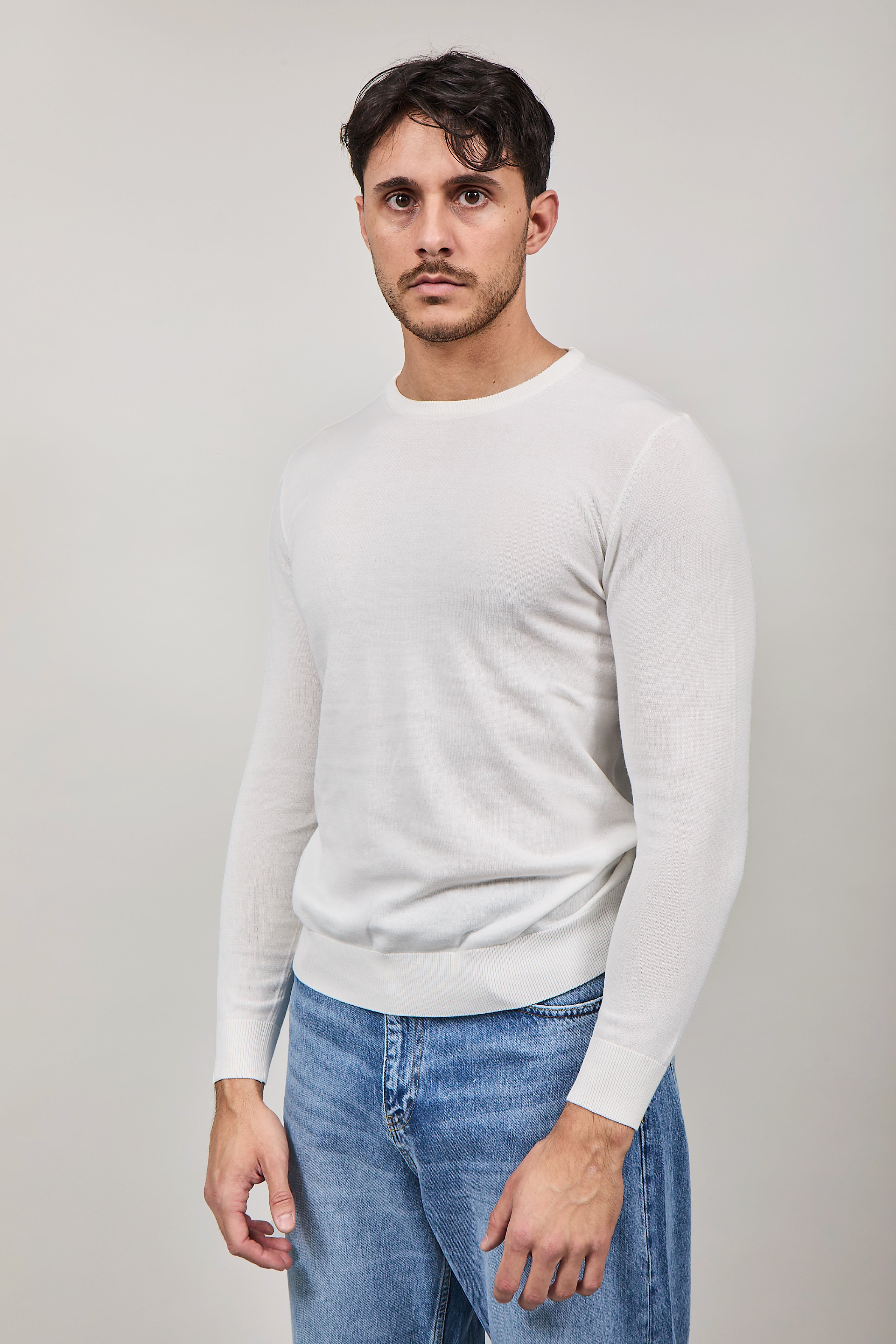 Maglioncino Over-d M01 Bianco