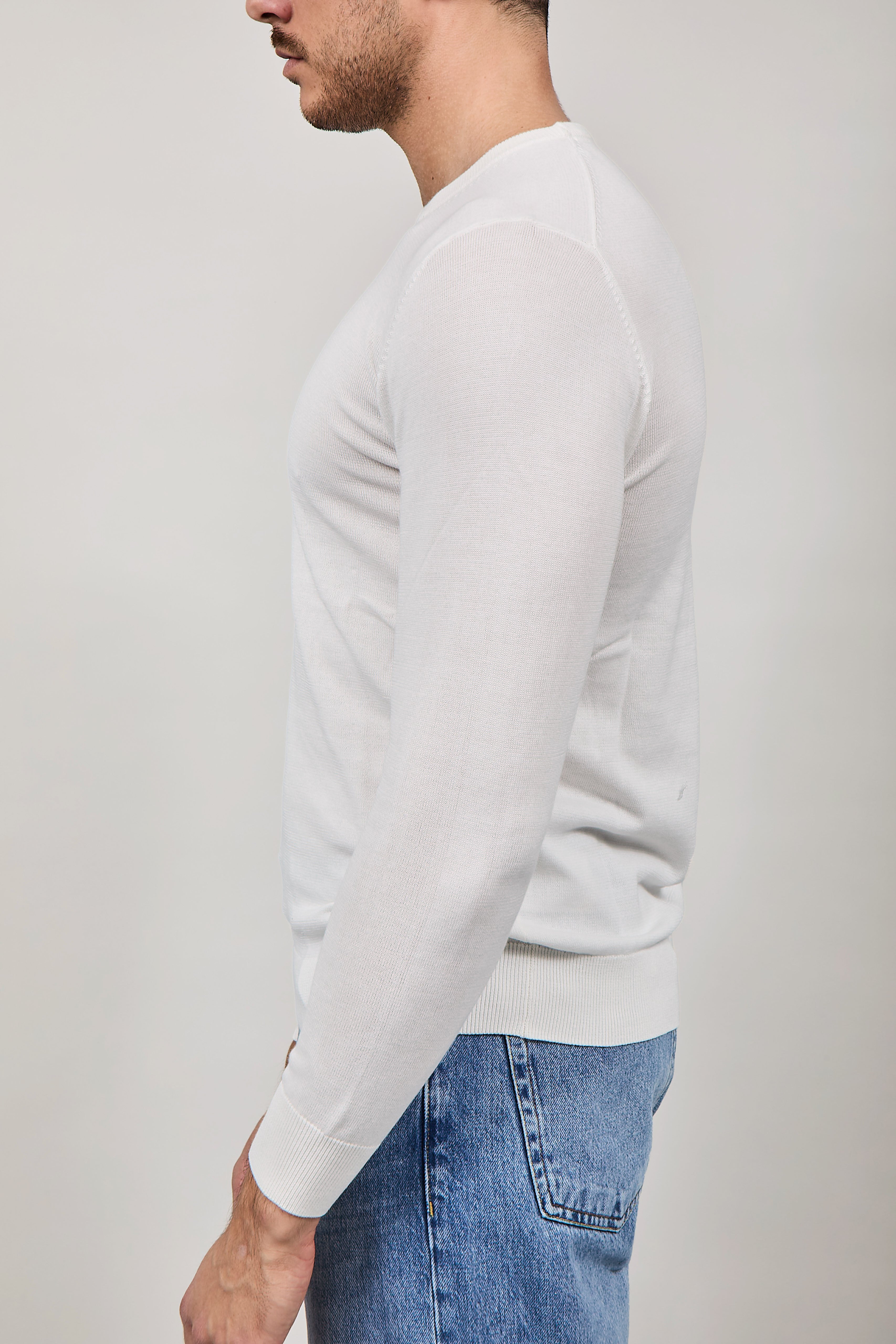 Maglioncino Over-d M01 Bianco