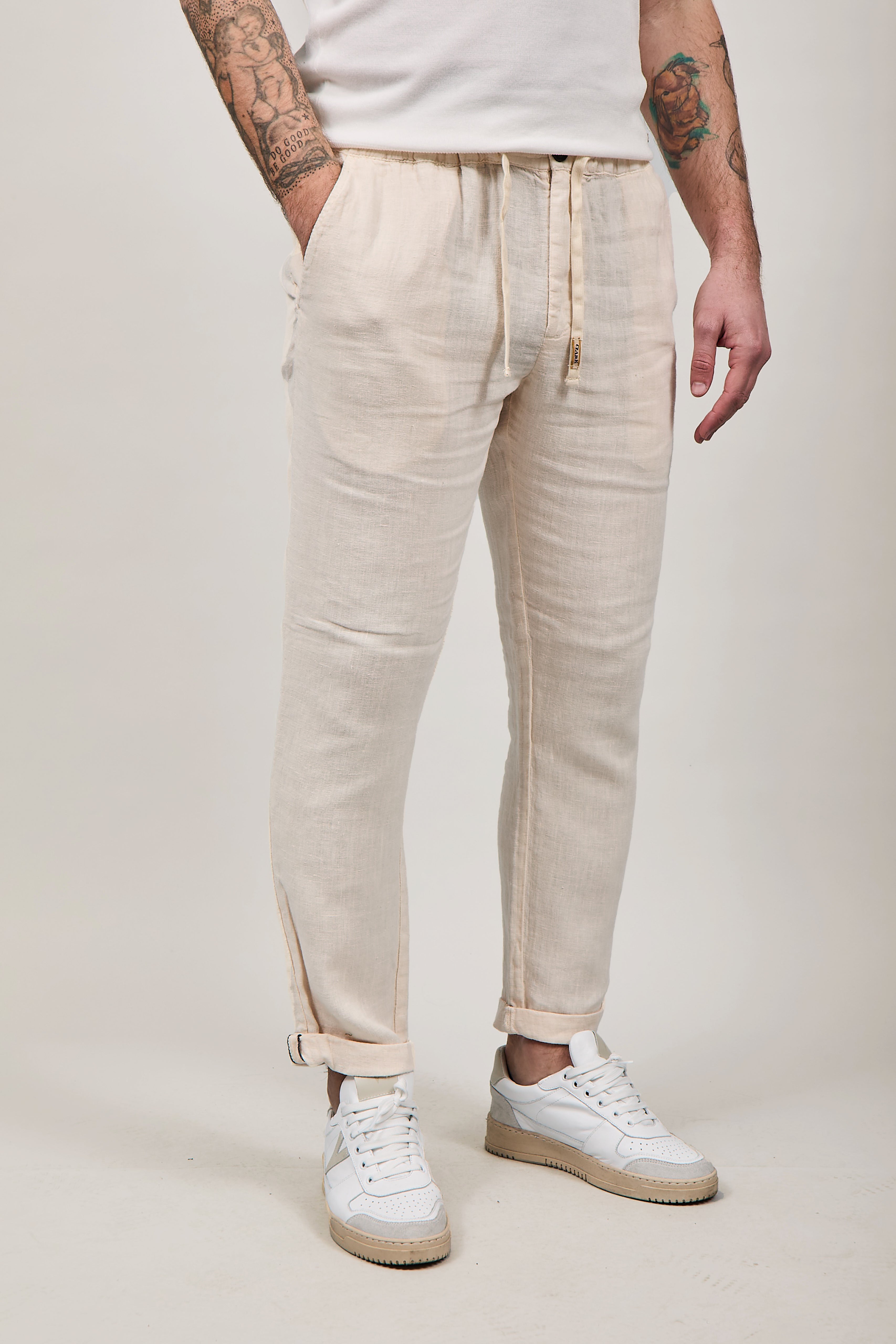 Pantalone Clark Lino Lewis T016 Avorio