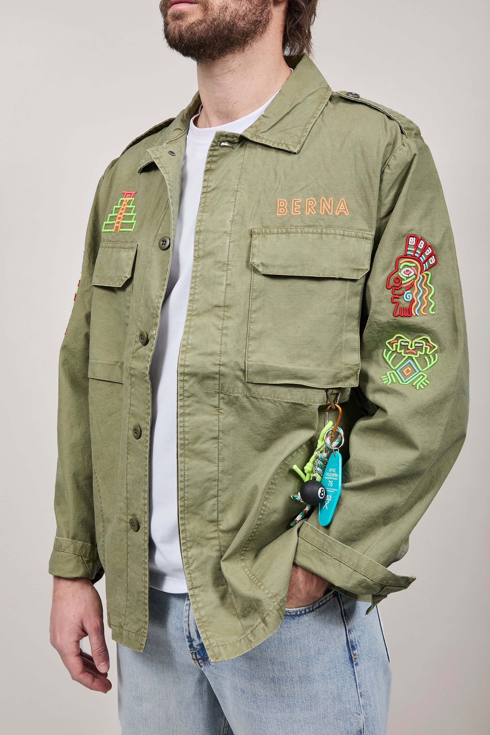 Overshirt Berna Ricami Aztechi