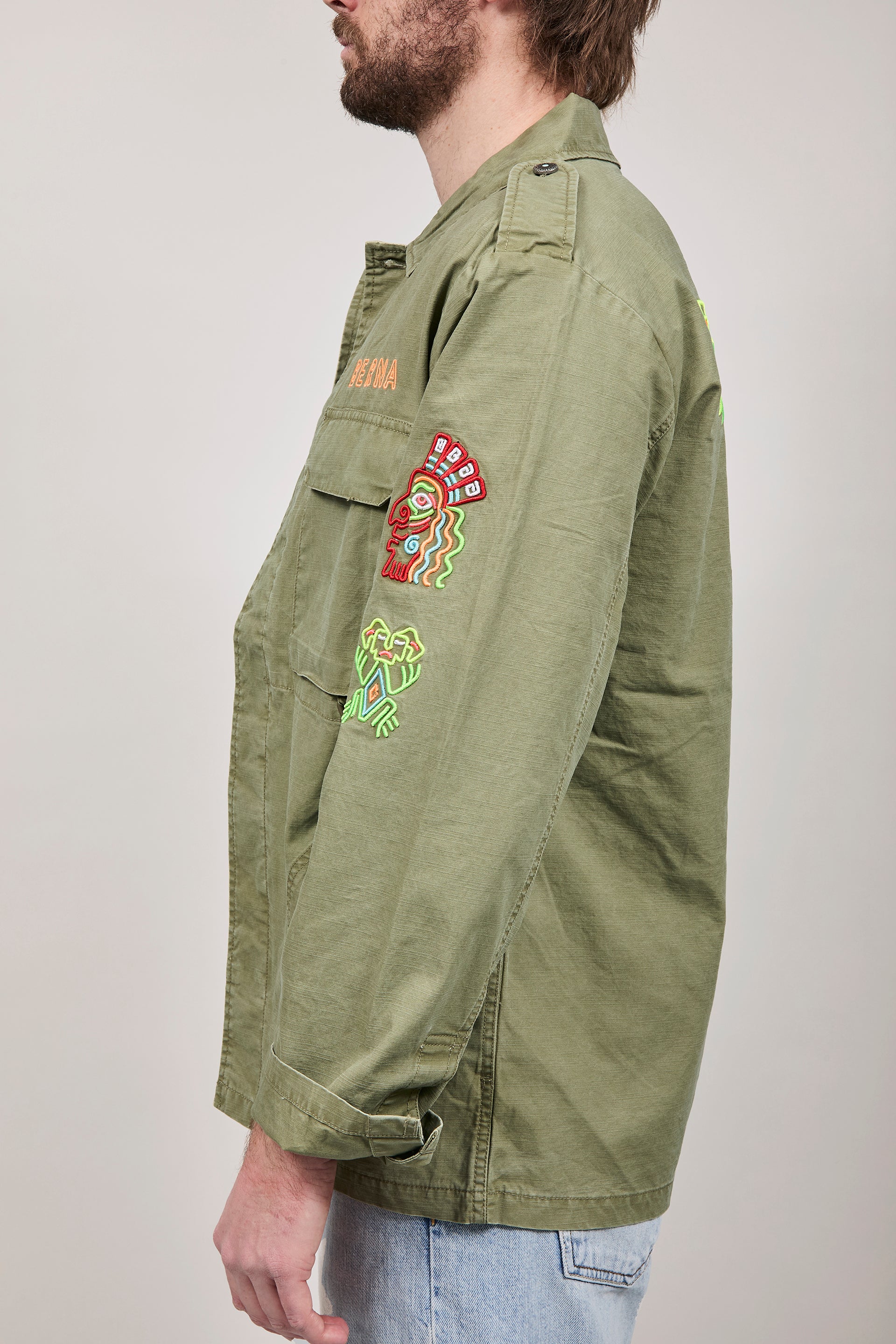 Overshirt Berna Ricami Aztechi