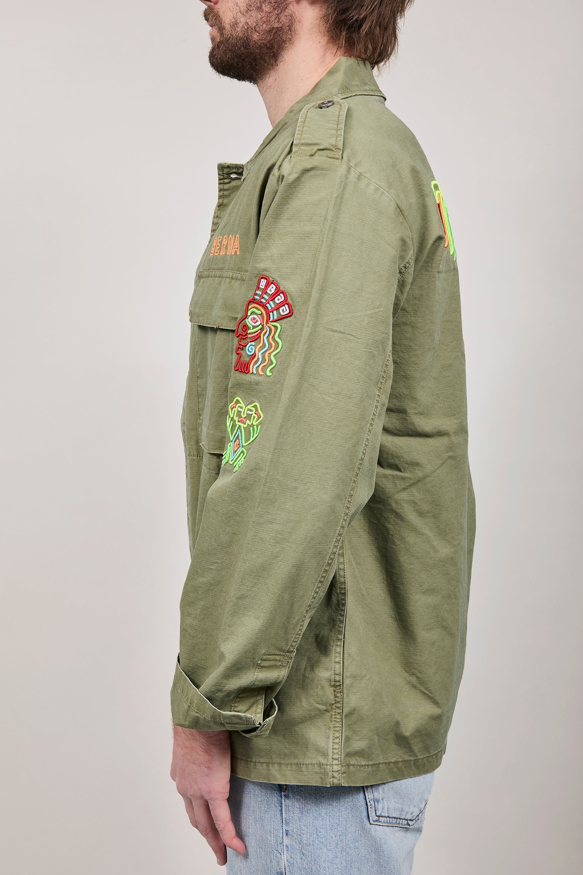 Overshirt Berna Ricami Aztechi