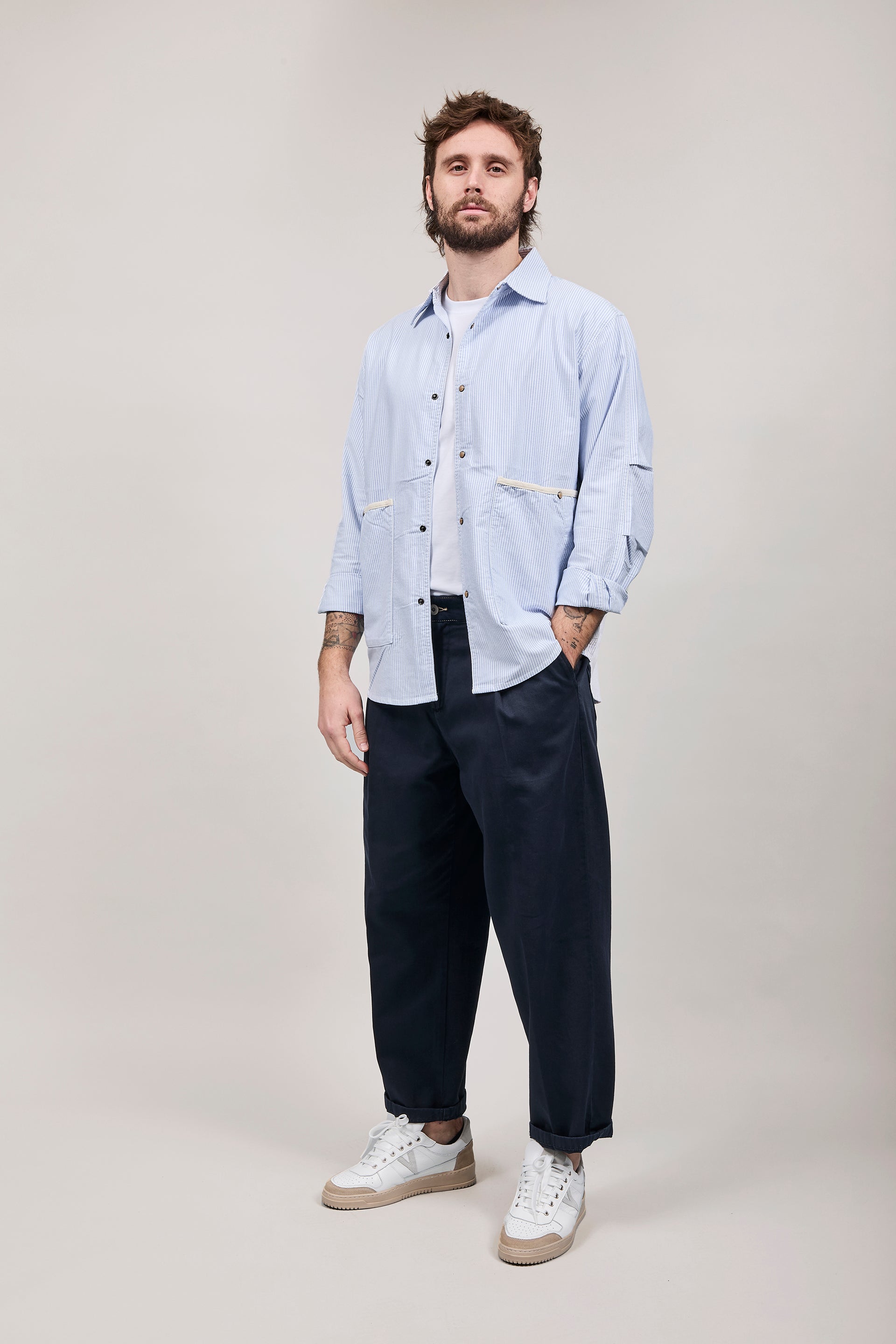 Overshirt Berna Righe 5230