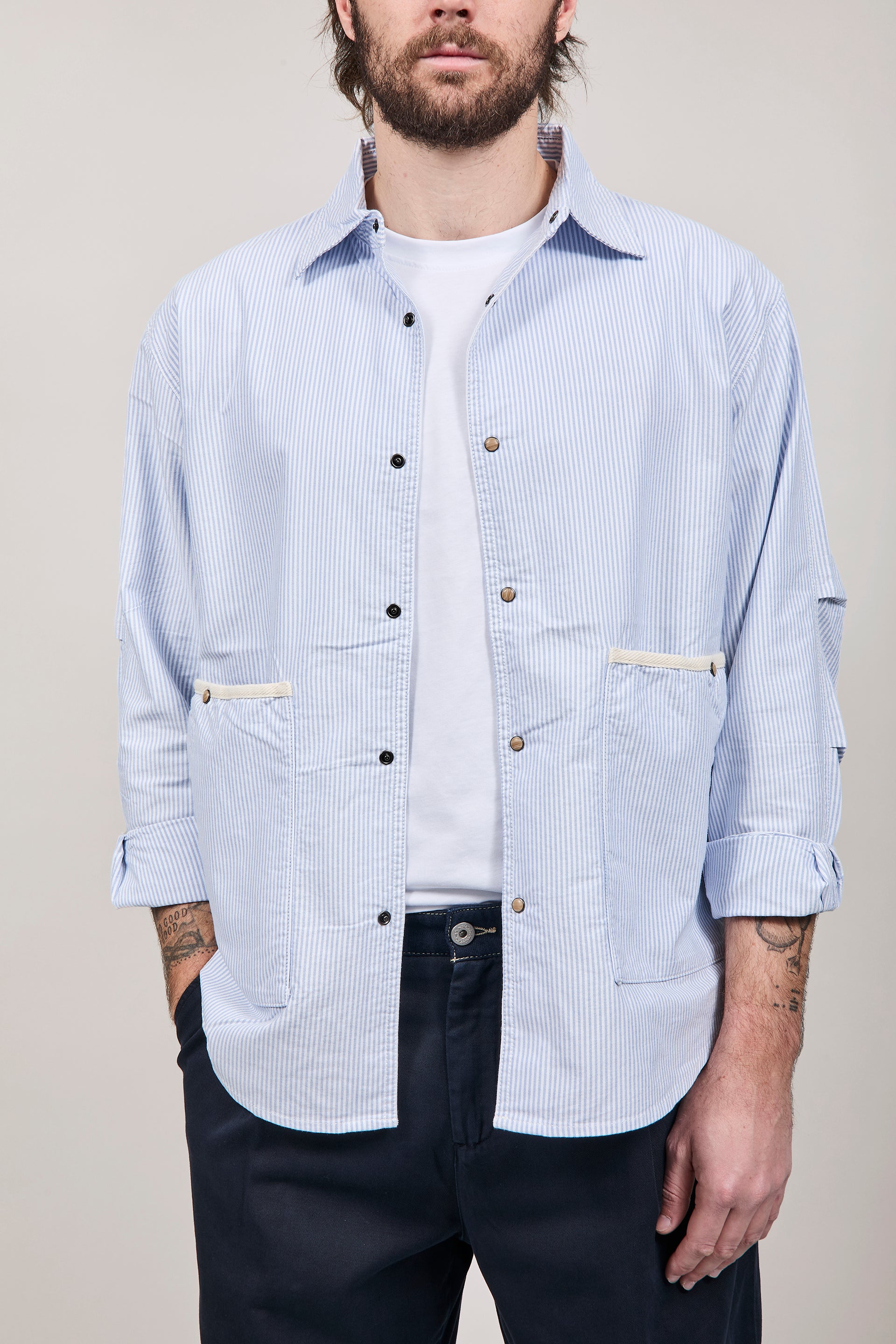 Overshirt Berna Righe 5230