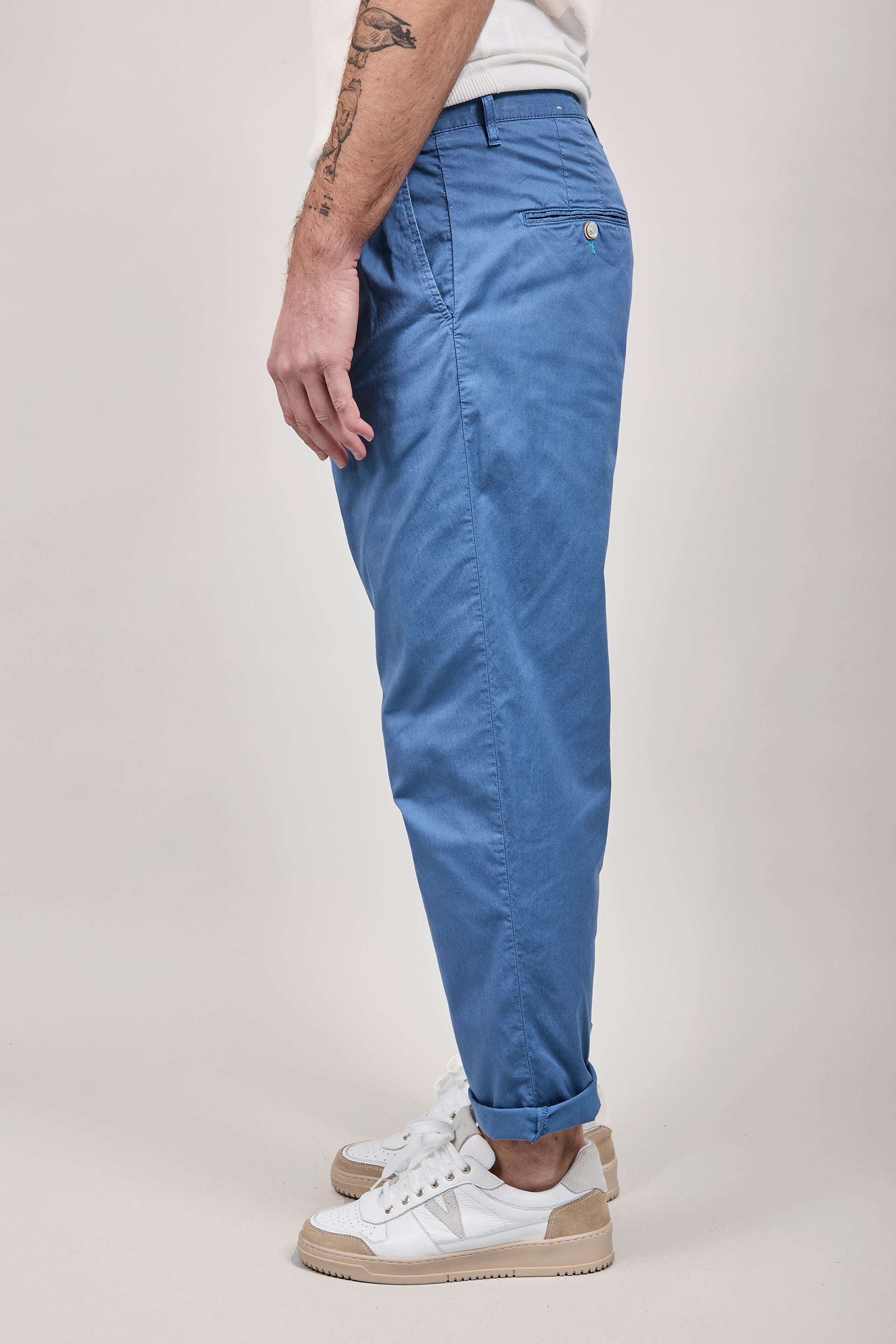 Pantalone Berna Japan Blu Ciano 96