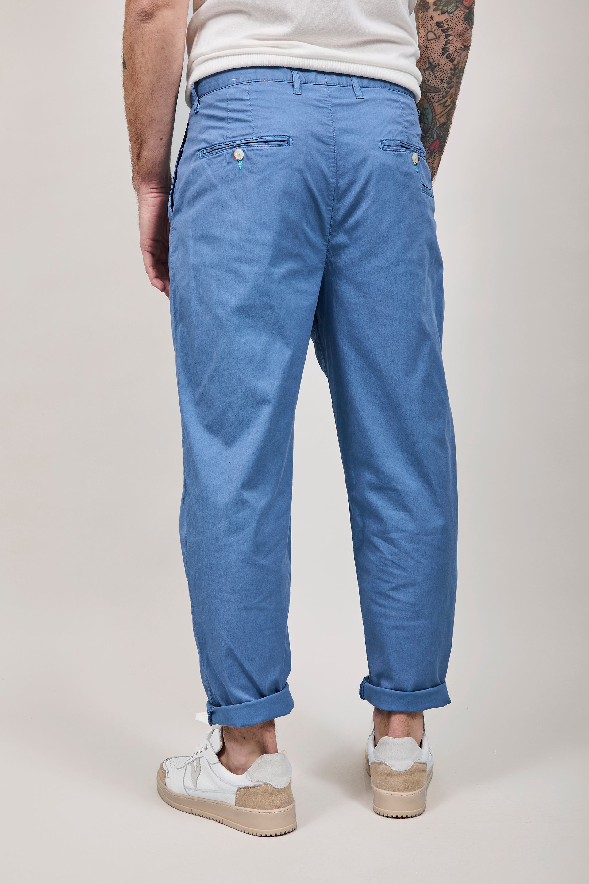 Pantalone Berna Japan Blu Ciano 96