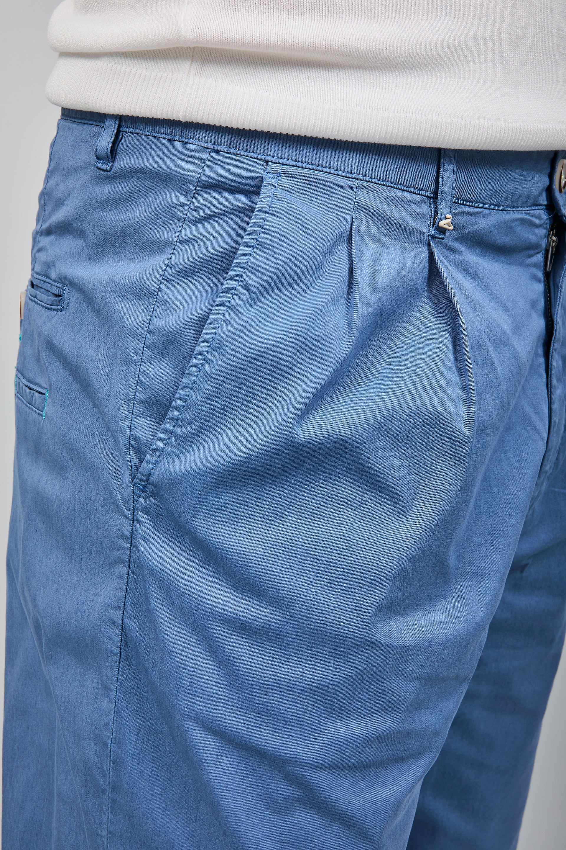 Pantalone Berna Japan Blu Ciano 96