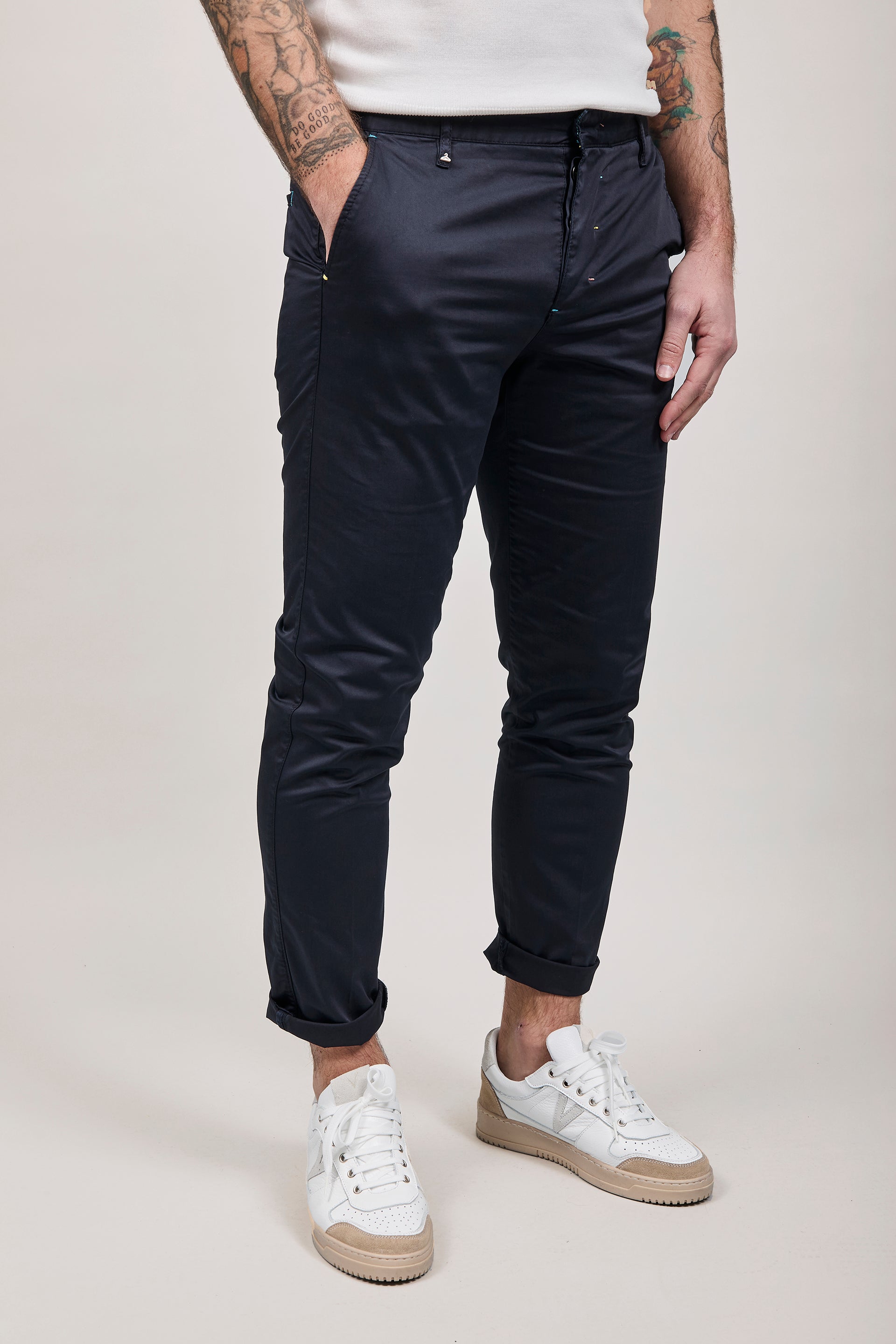 Pantalone Berna chinos Blu 39