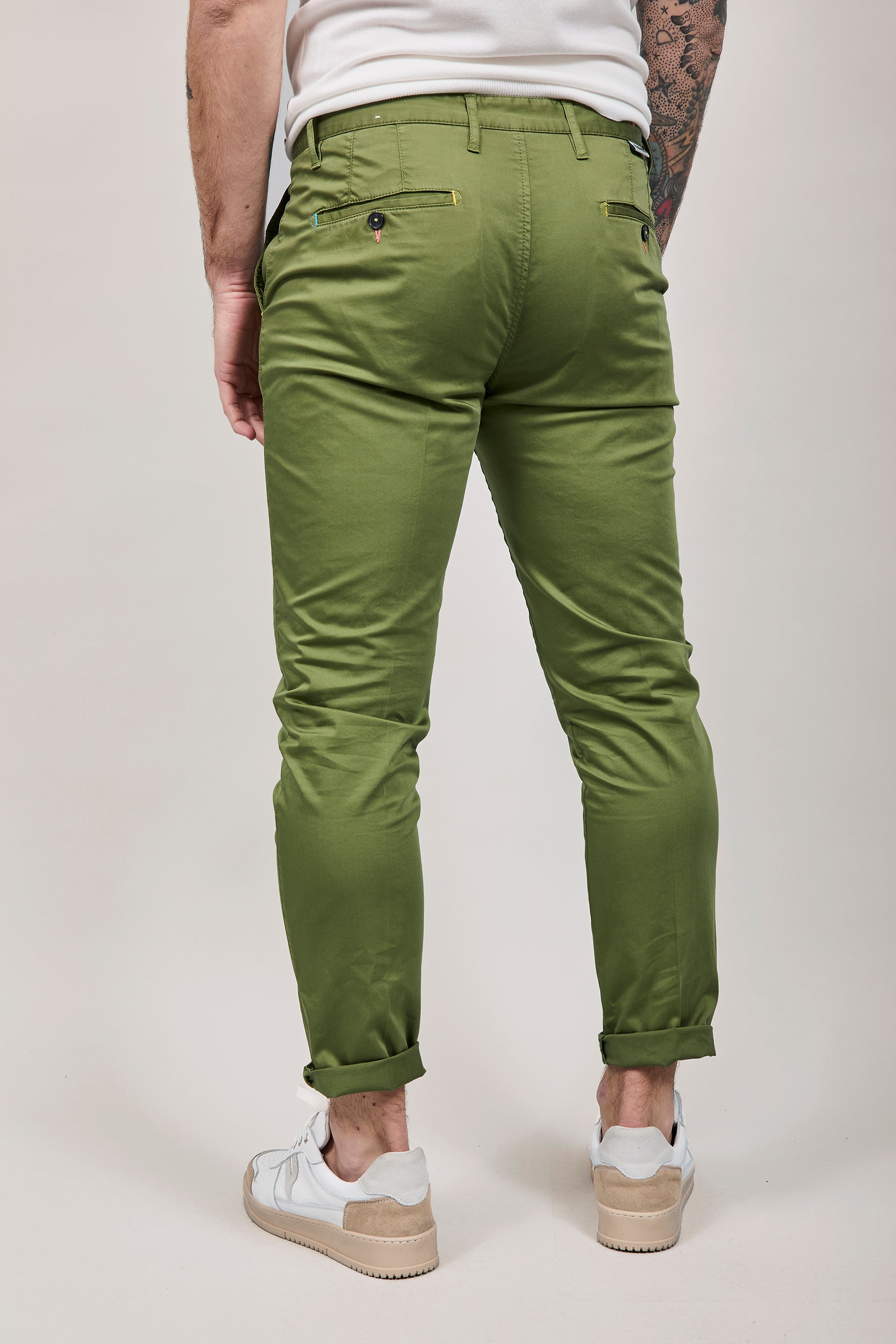 Pantalone Berna chinos Verde 39