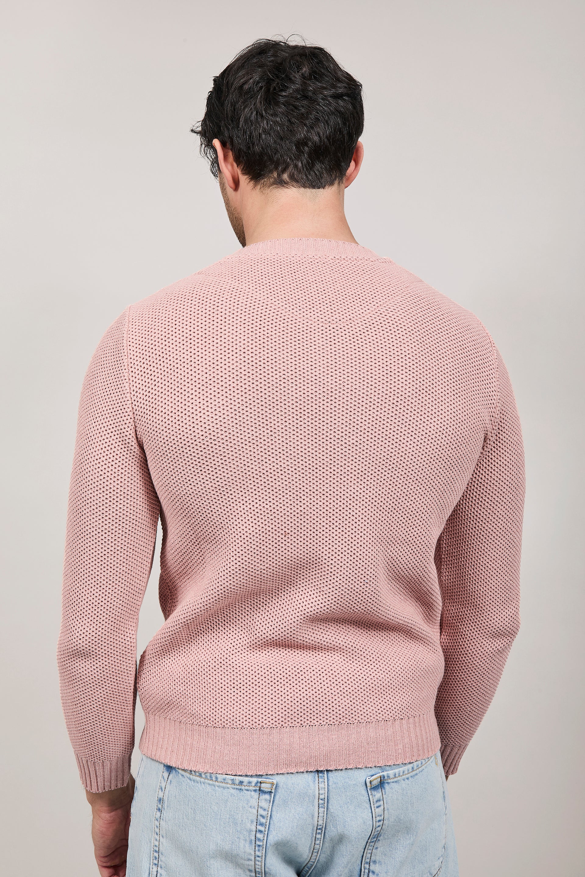 Maglioncino V2 Occhio di pernice Cipria