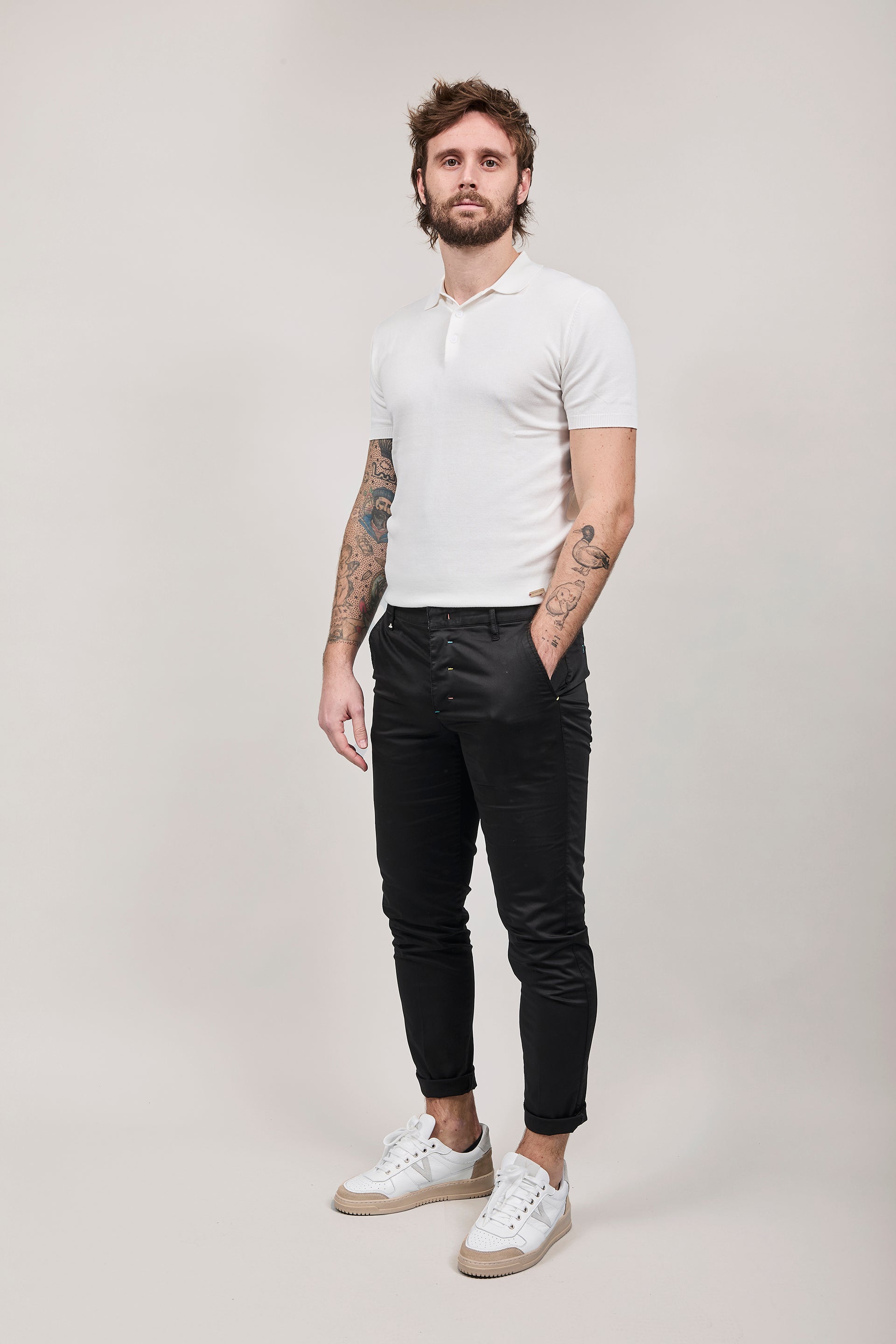 Pantalone Berna chinos Nero 39