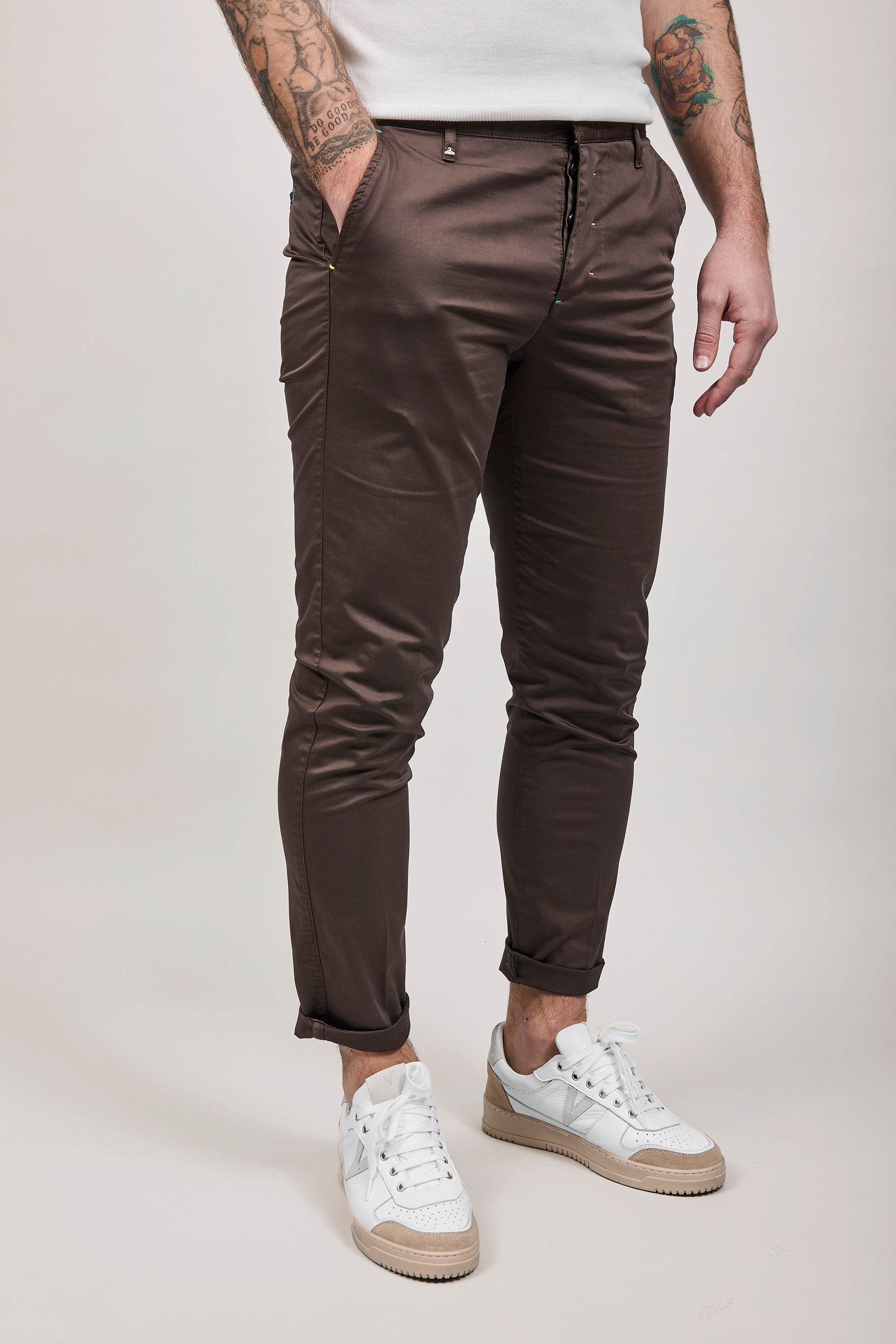 Pantalone Berna chinos Caffè 39