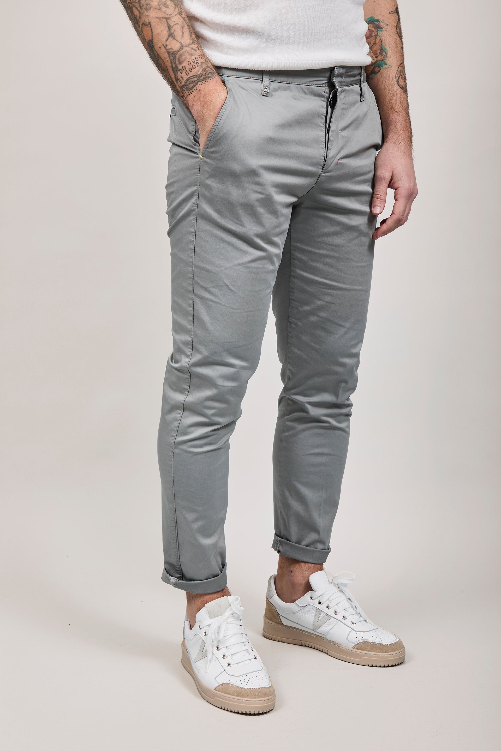 Pantalone Berna chinos Acciaio 39