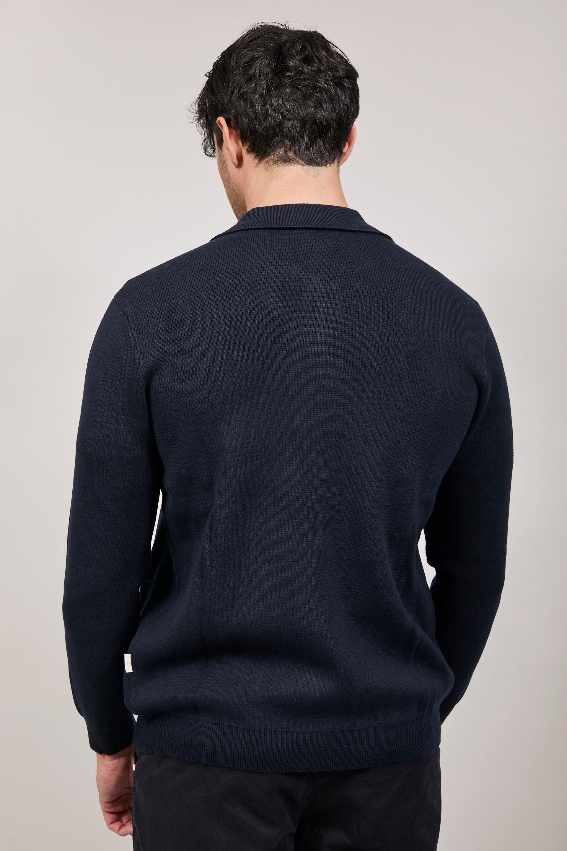 Cardigan Hamaki-ho Zip Blu 3221