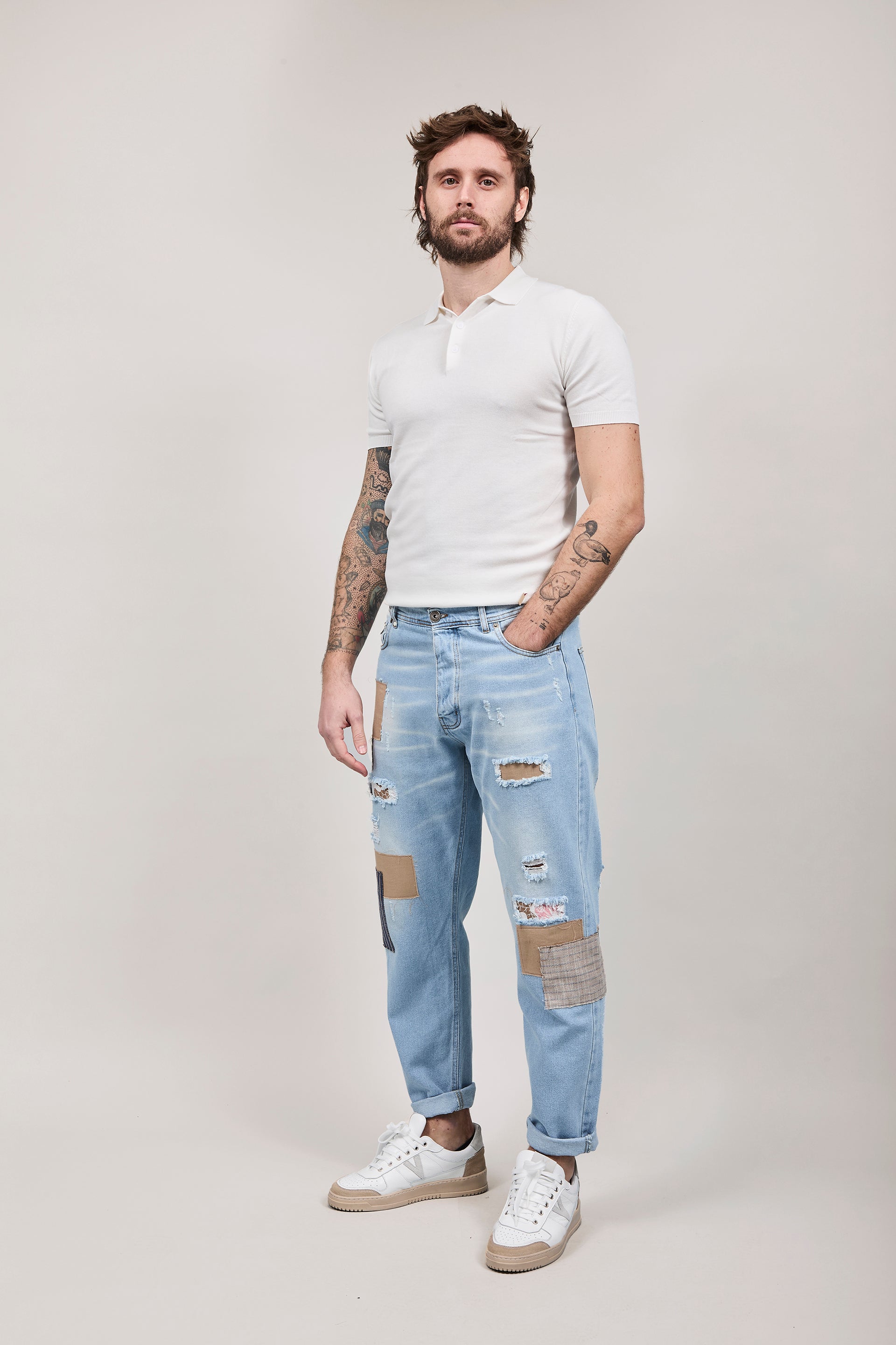 Jeans Block Eleven Toppe Chiaro