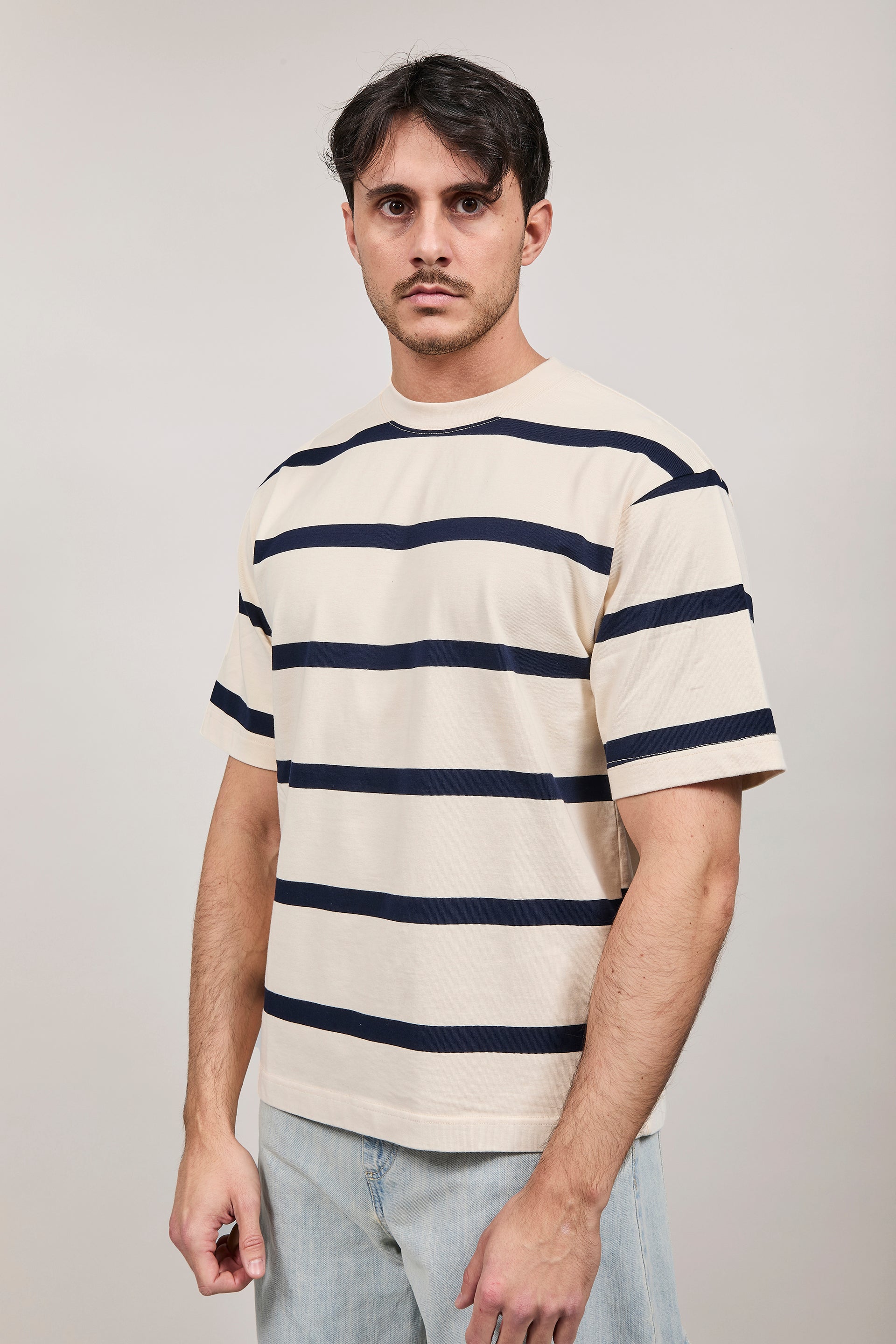 T-shirt Berna Boxy Righe