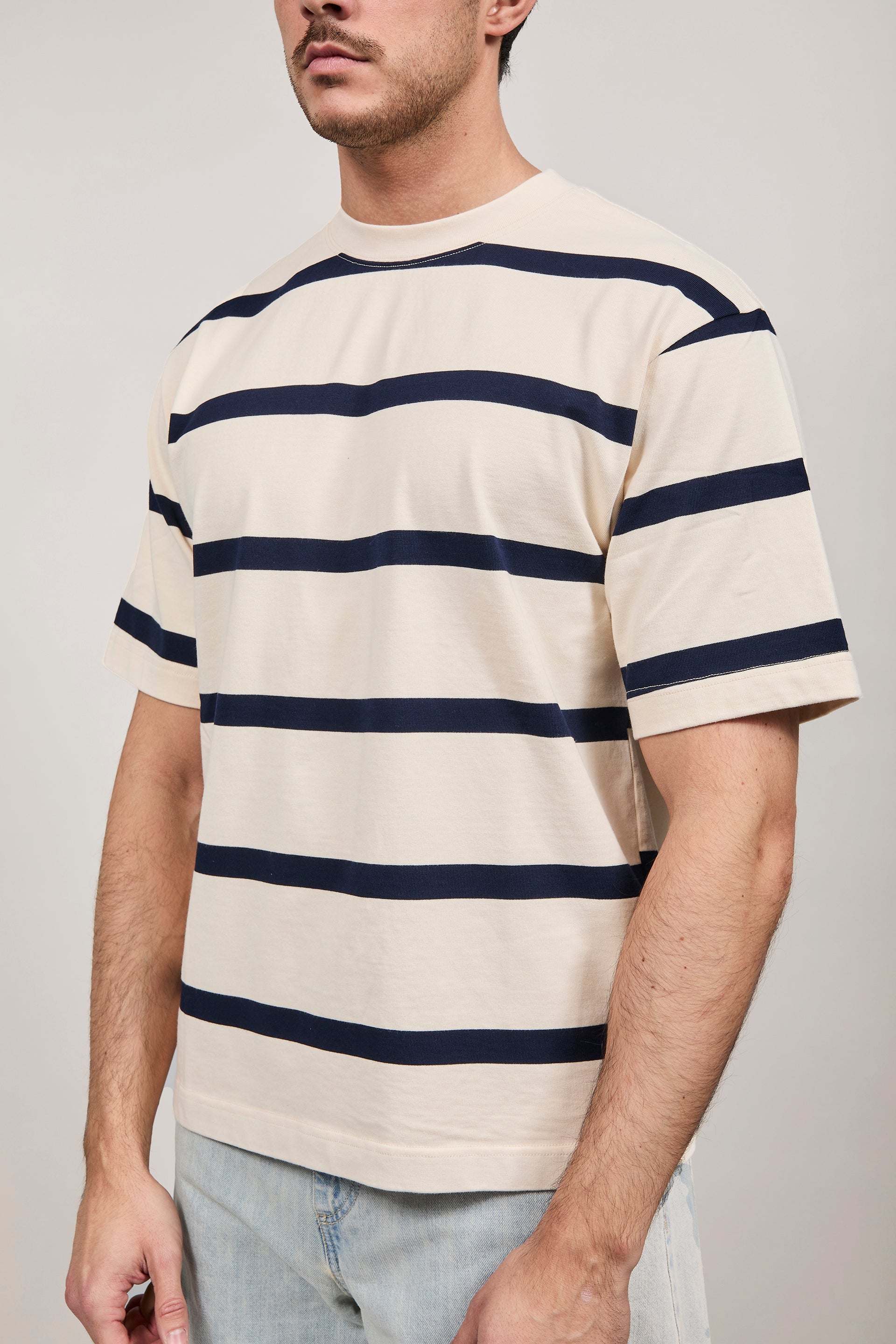 T-shirt Berna Boxy Righe