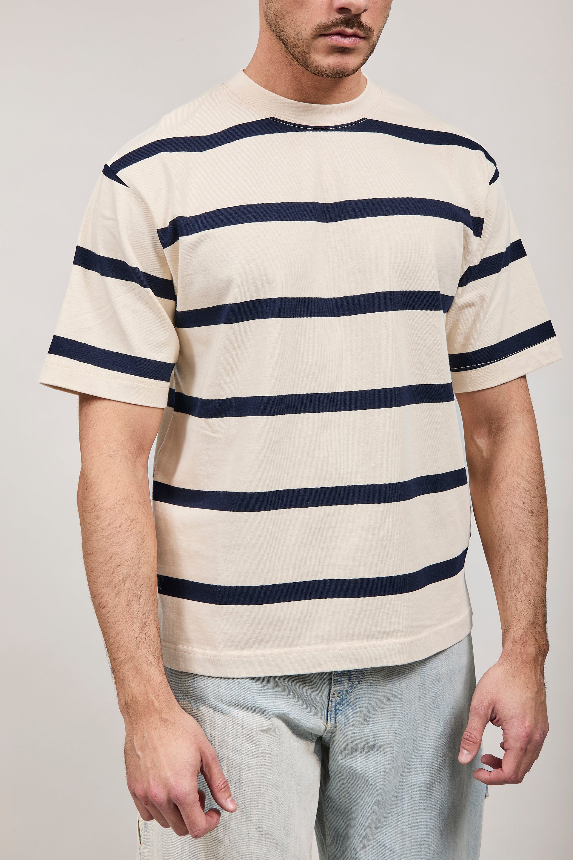 T-shirt Berna Boxy Righe