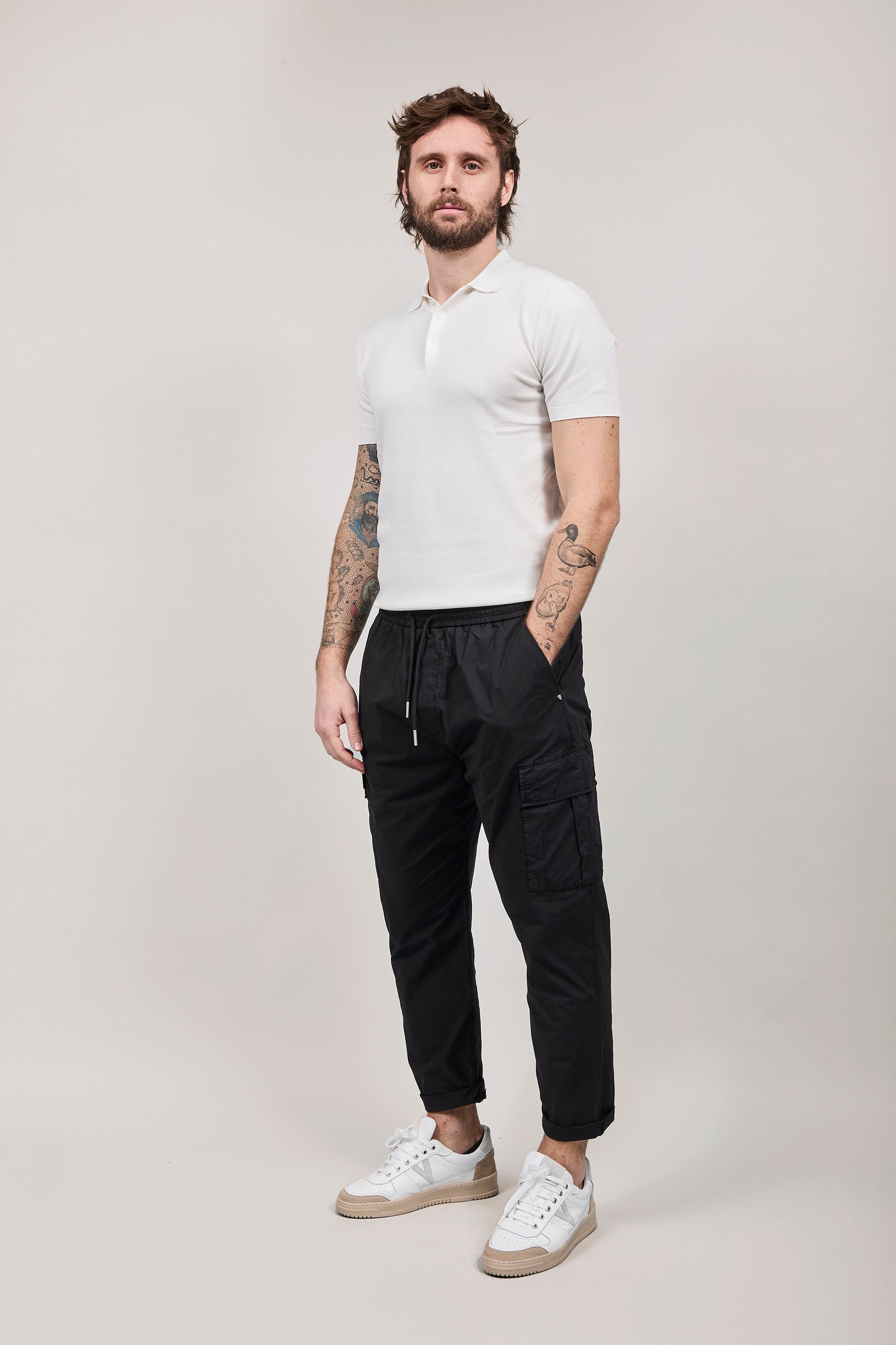 Pantalaccio Gianni Lupo Cargo Nero 3297