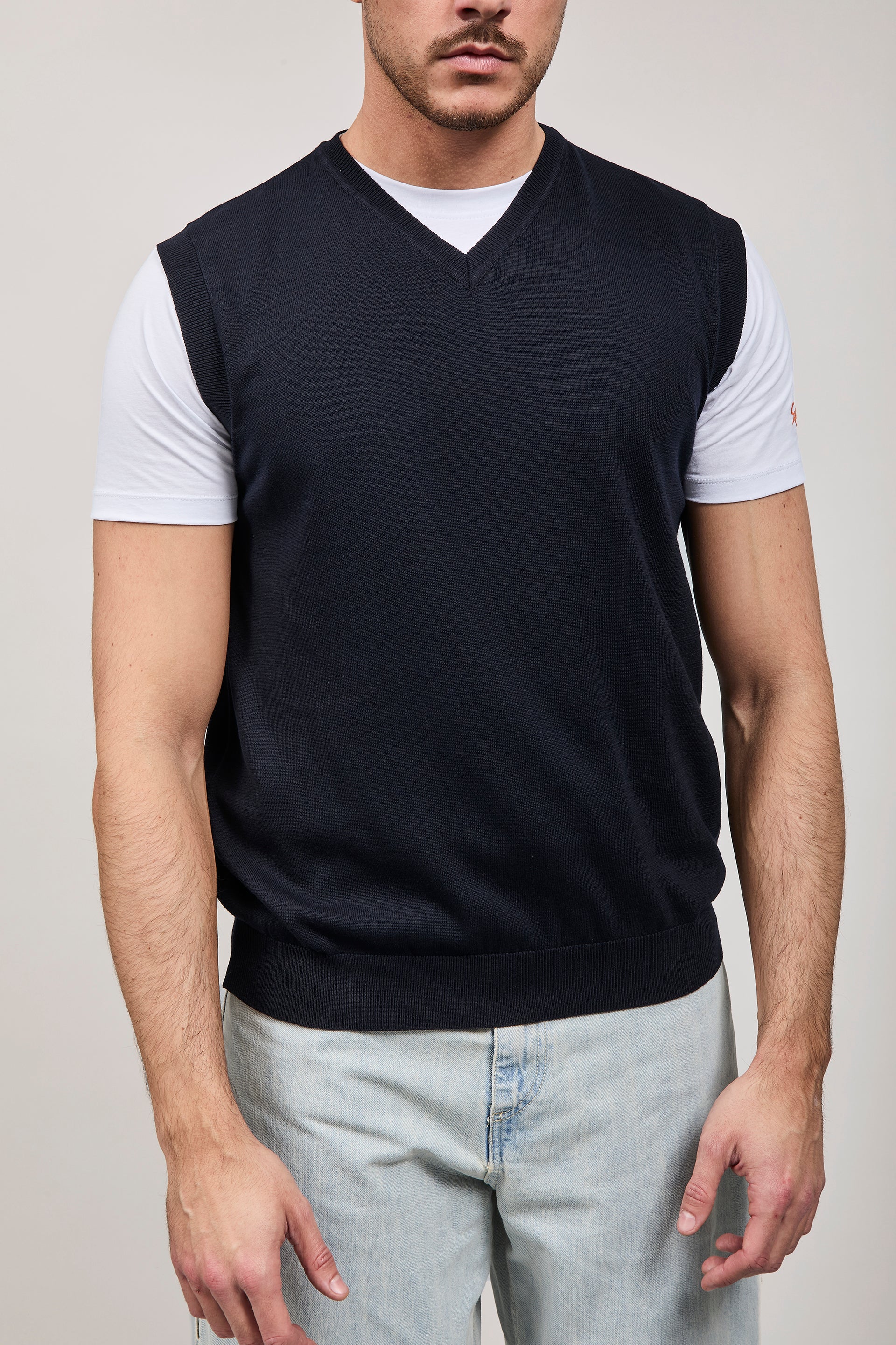Gilet hamaki-ho Scollo V Blu 3207