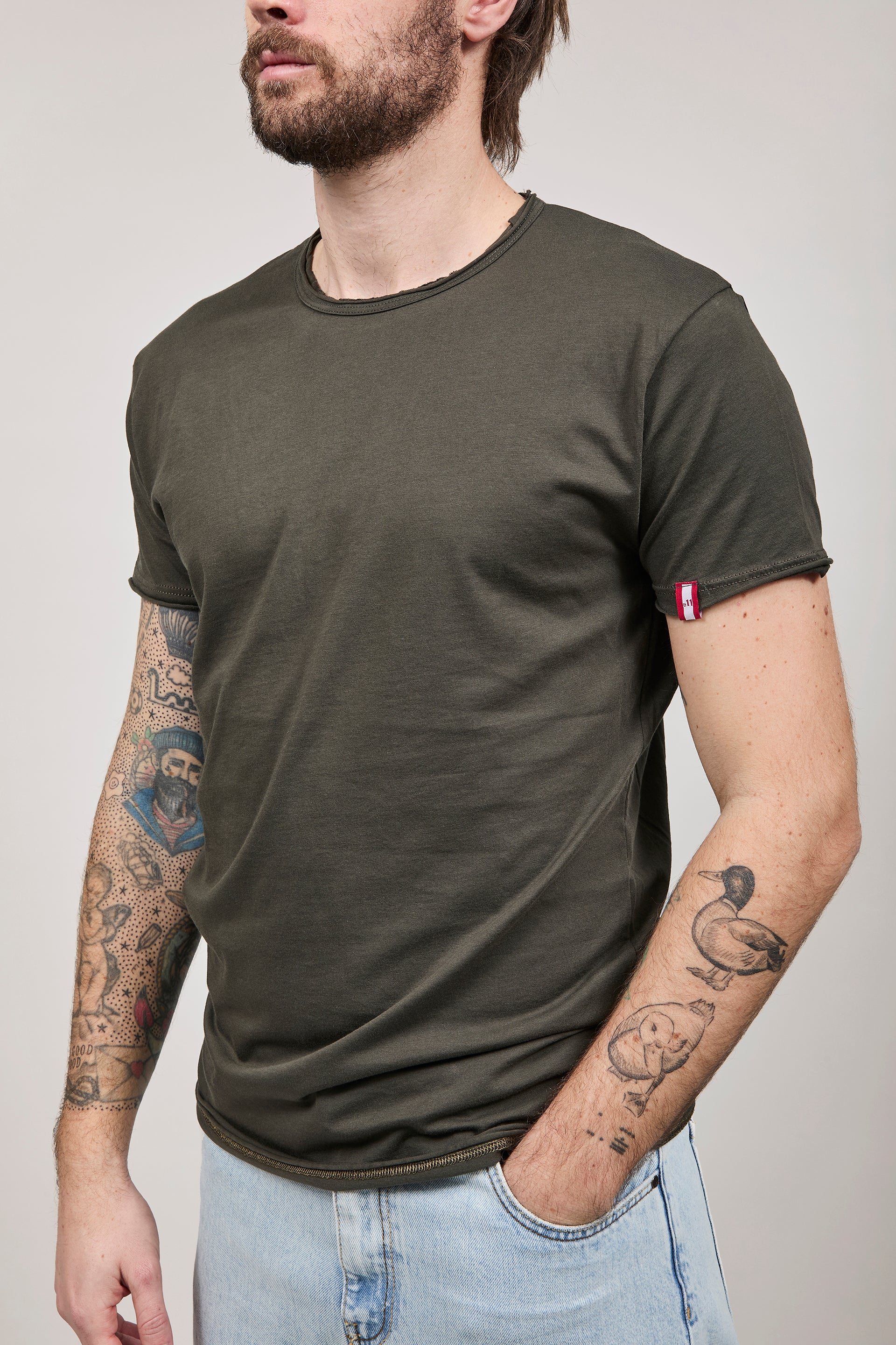 T-shirt basica Block Eleven Militare
