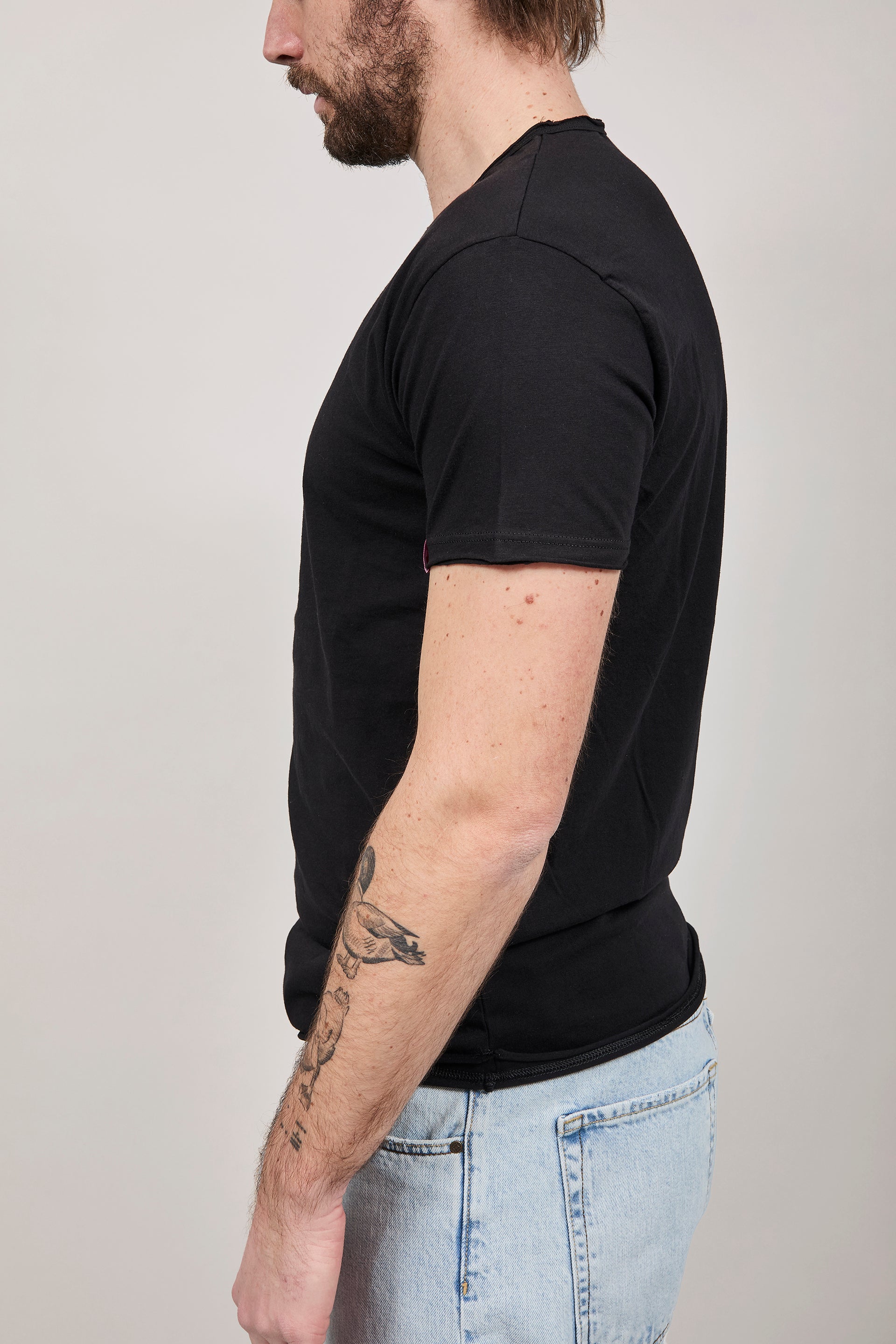 T-shirt basica Block Eleven Nera