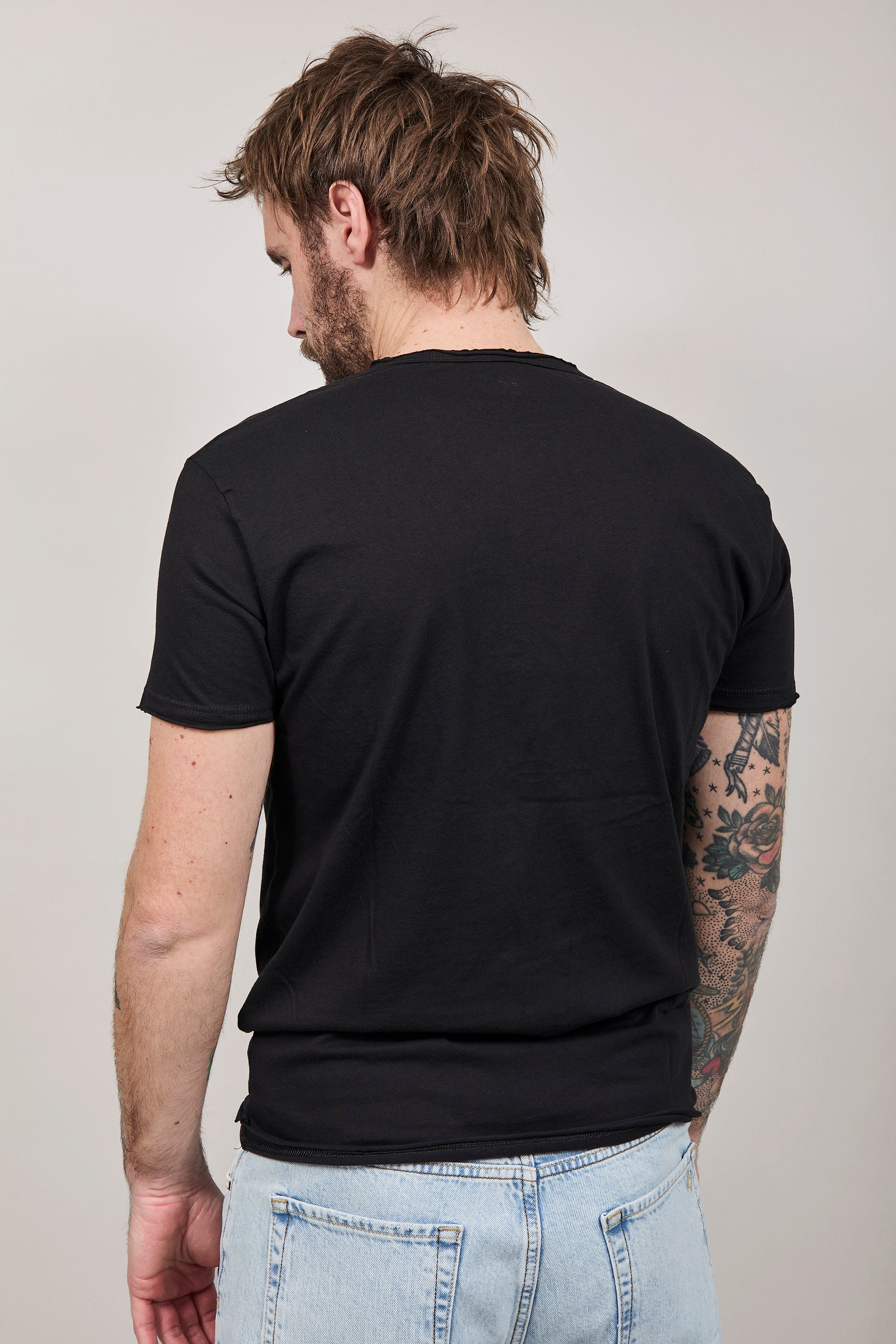 T-shirt basica Block Eleven Nera