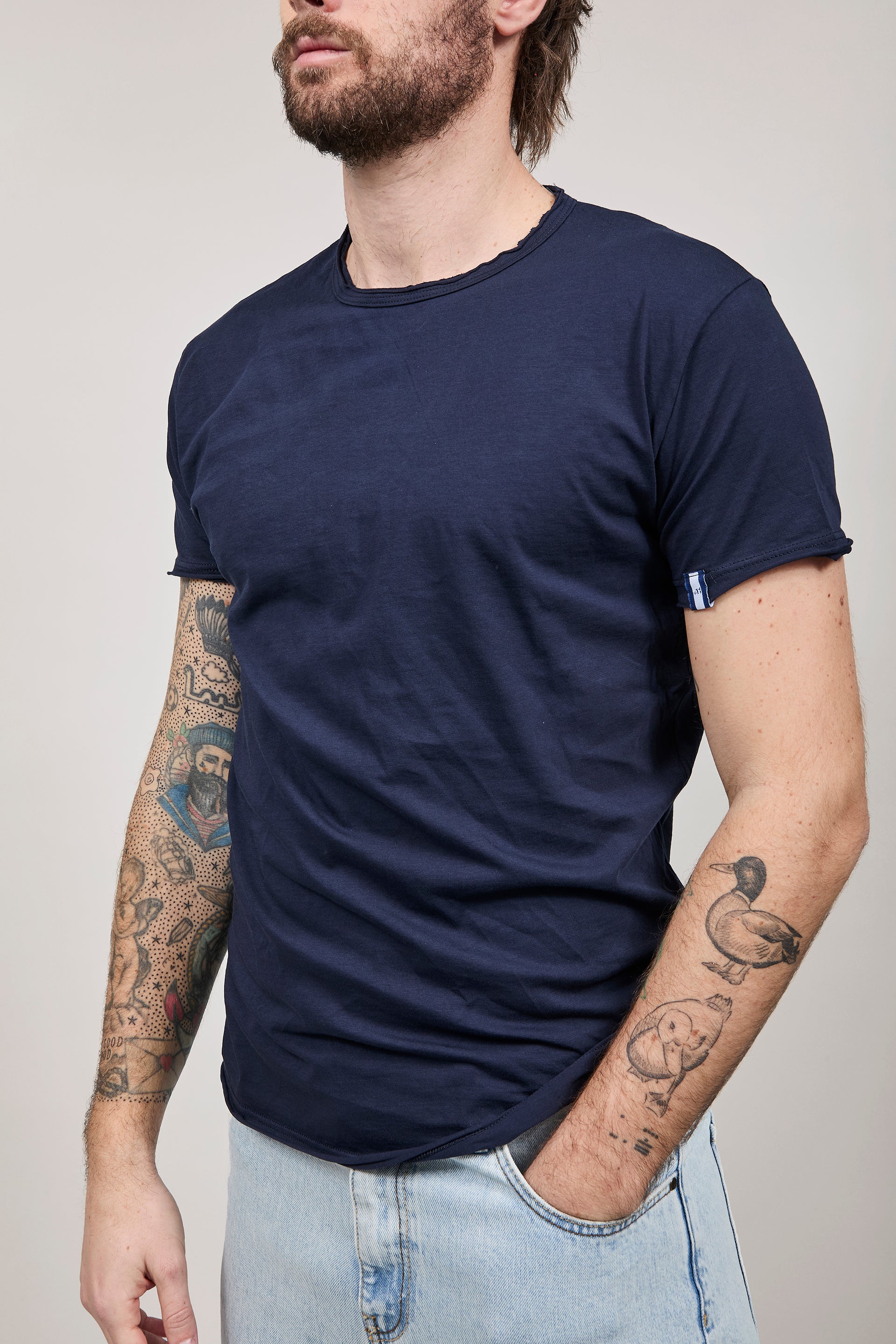 T-shirt basica Block Eleven Blu