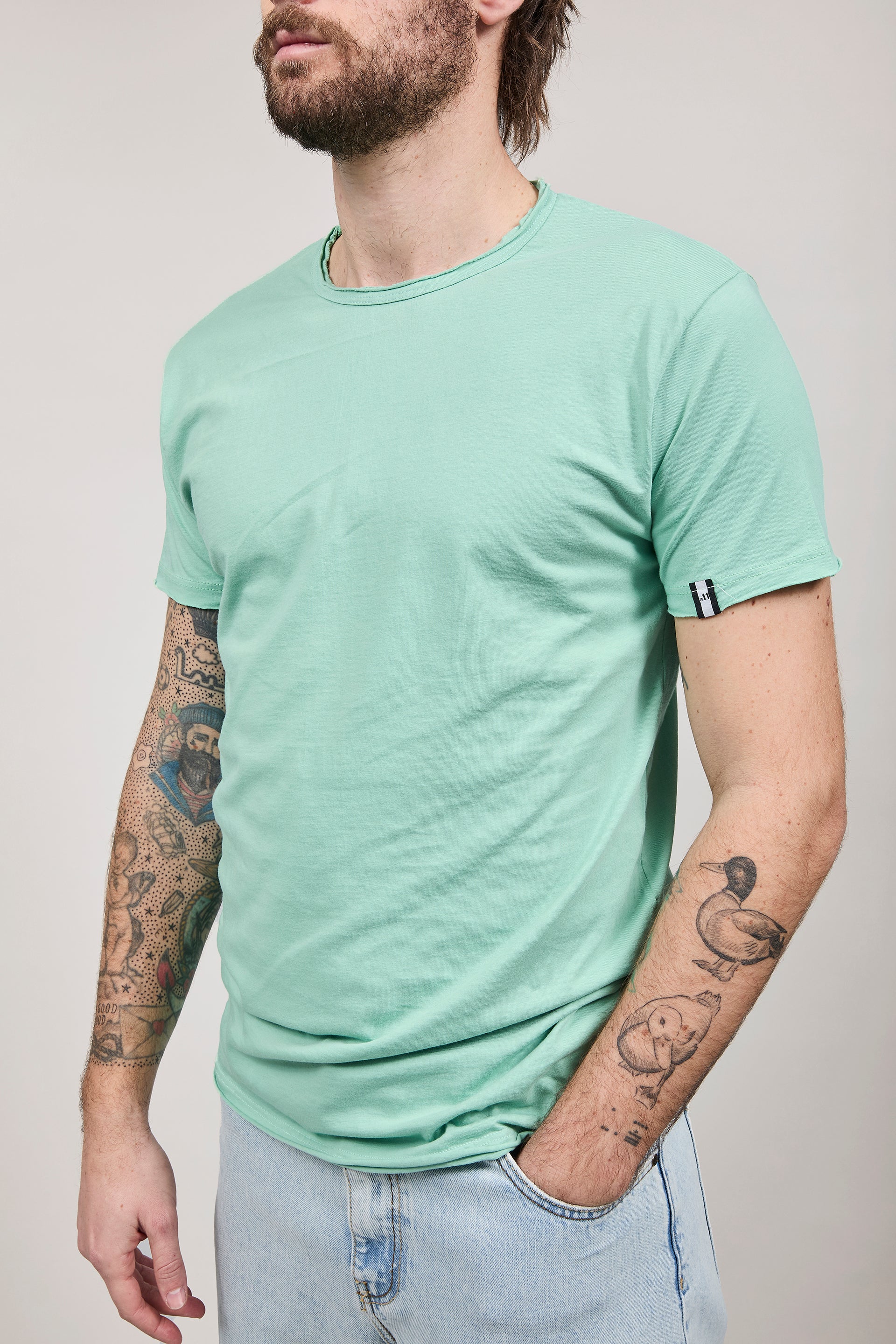 T-shirt basica Block Eleven Menta
