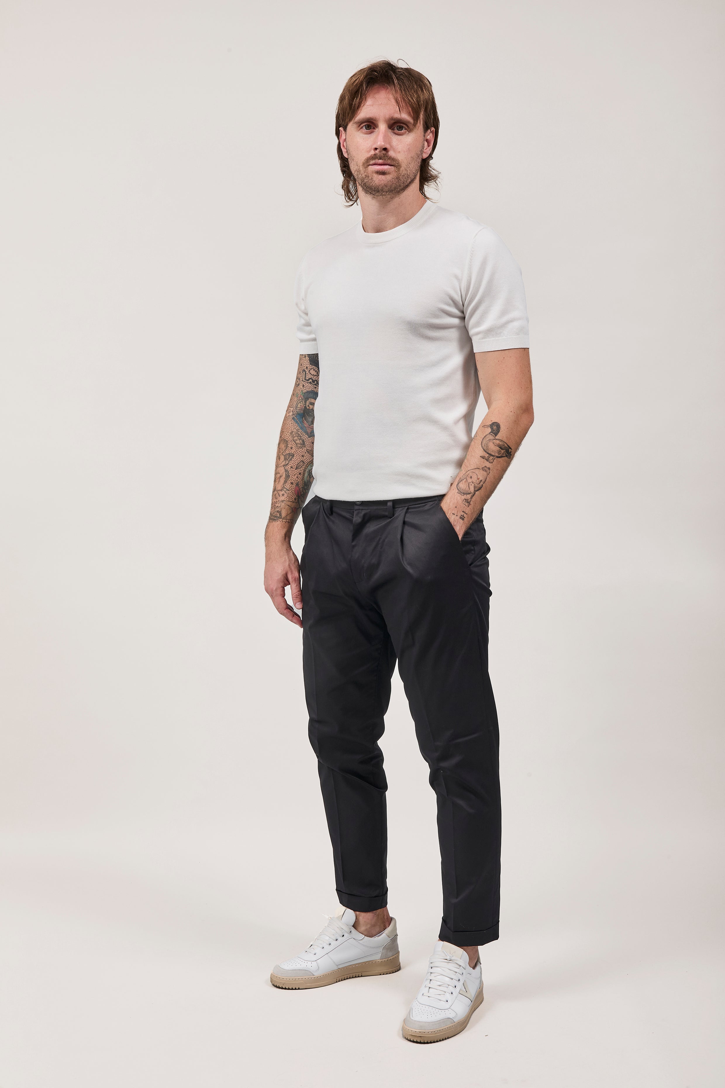Pantalone Over-d Nero P40