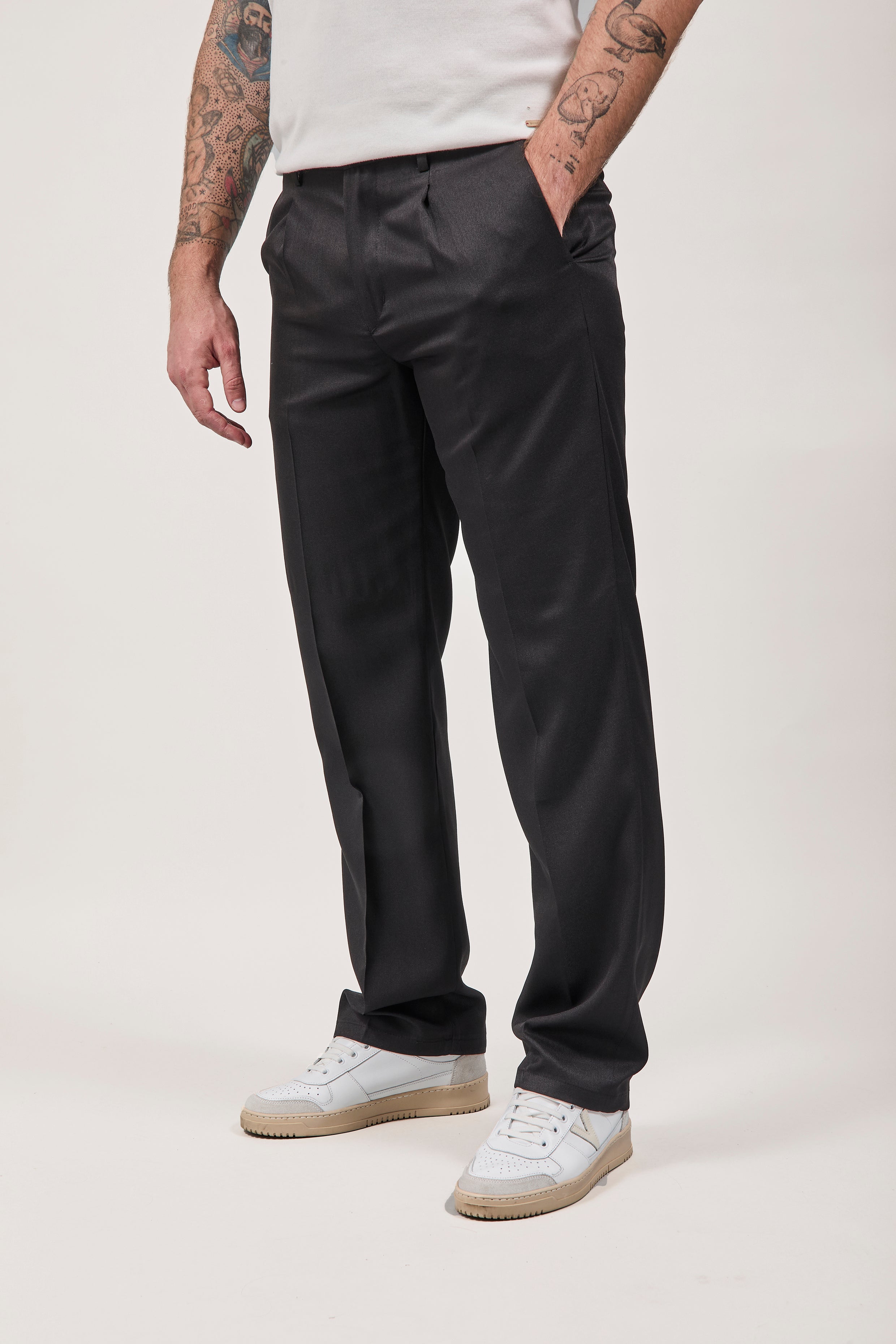 Pantalone Over-d Nero P44