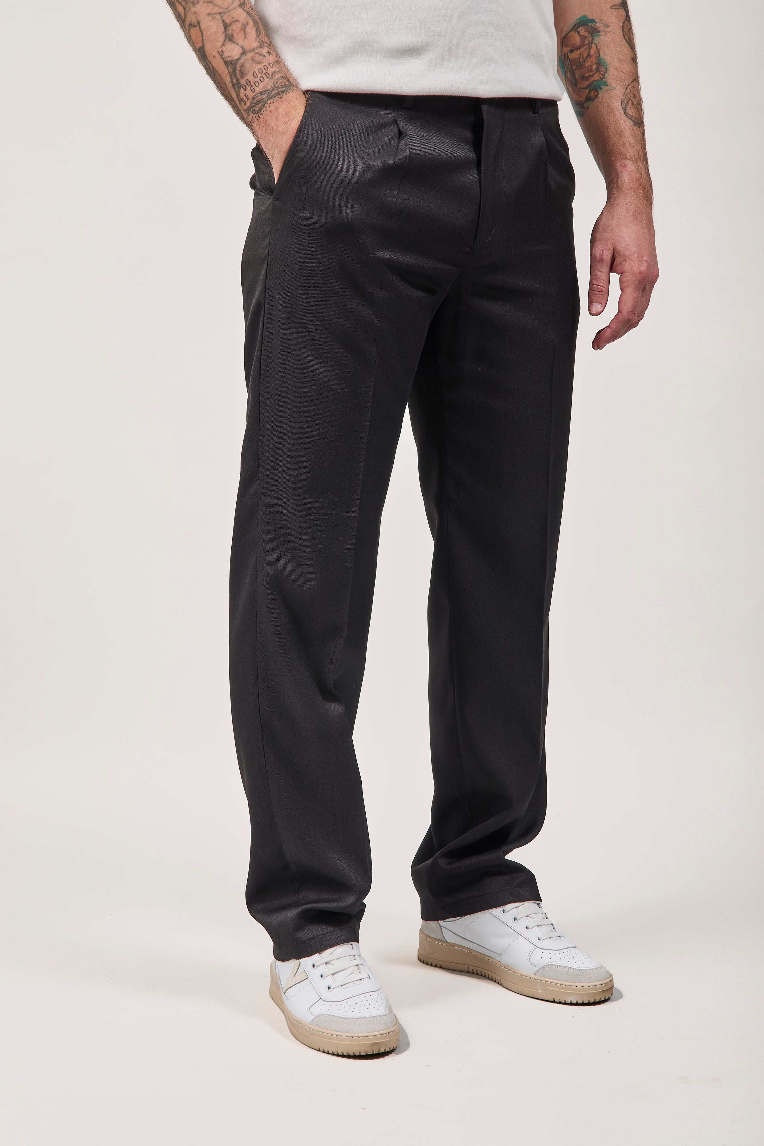 Pantalone Over-d Nero P44