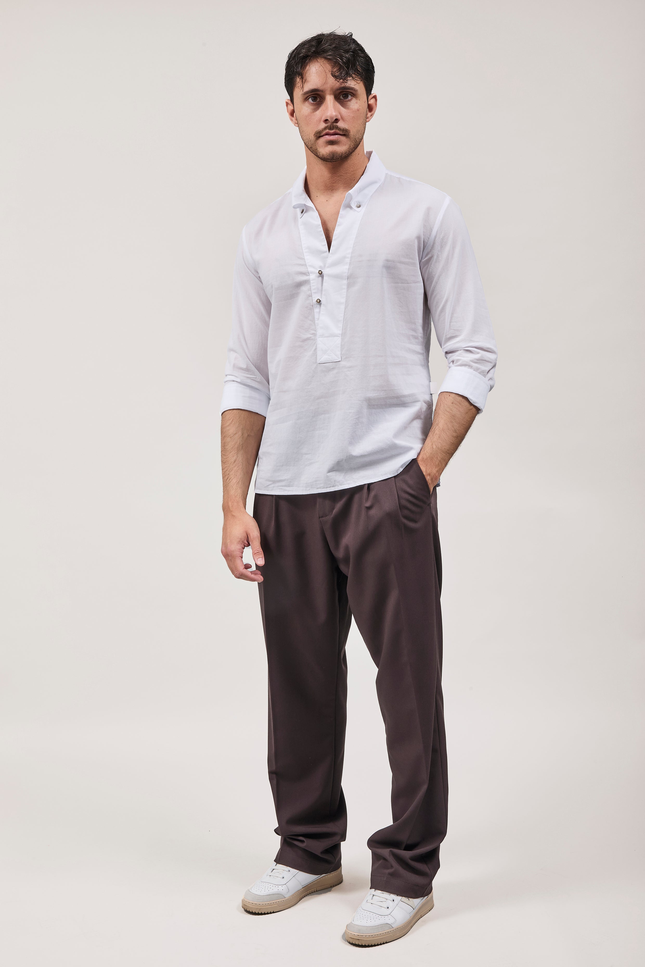 Camicia Alta Tensione Faro Bianca