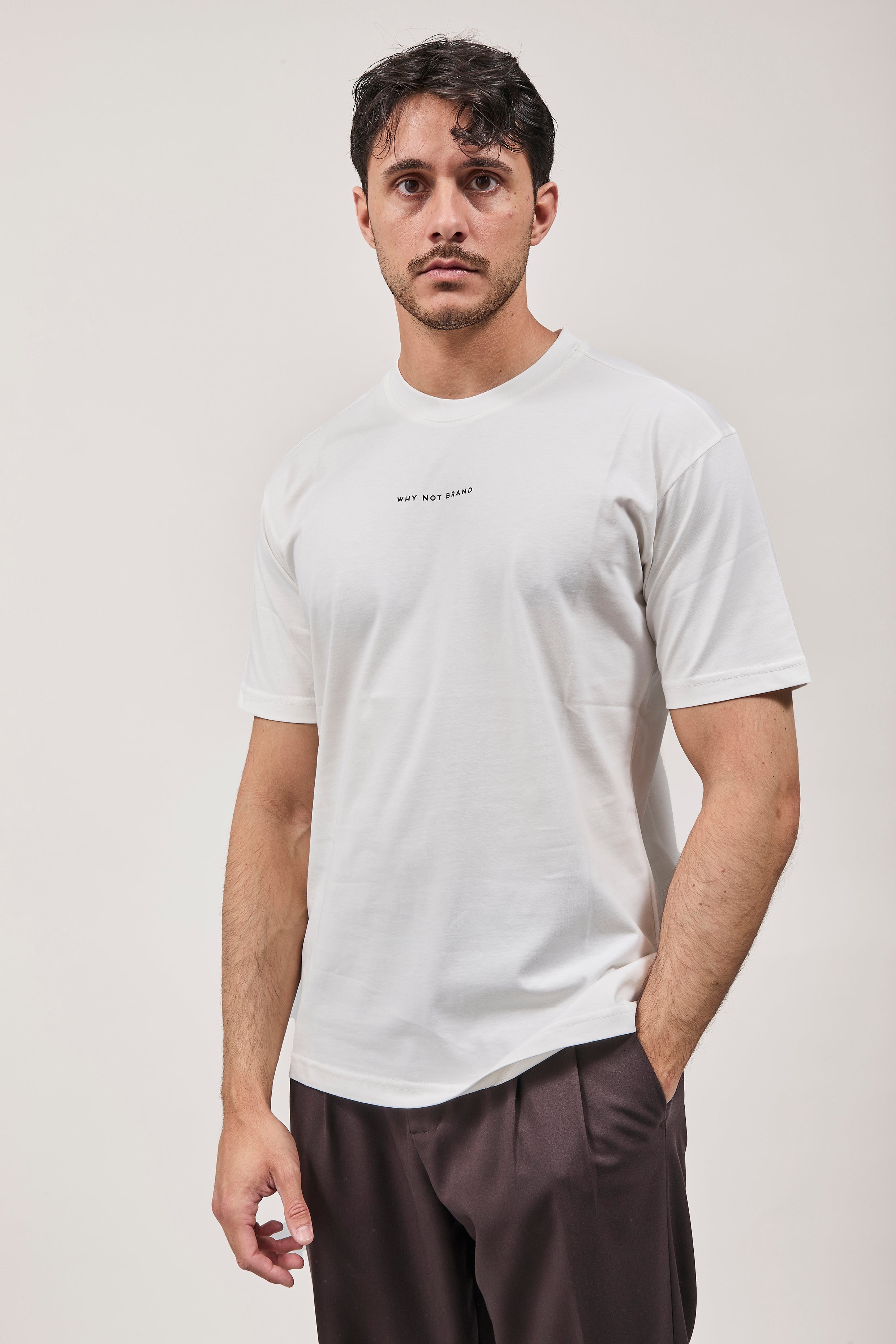 T-shirt Why Not Brand Small logo Panna