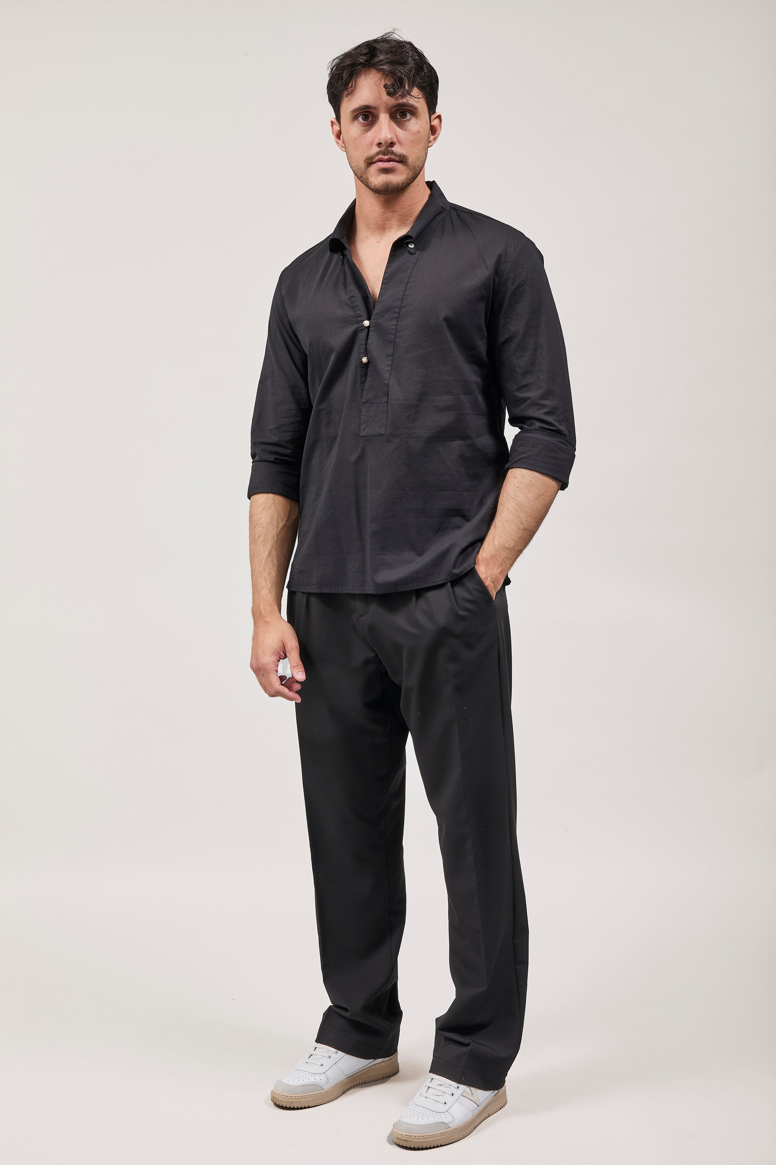 Camicia Alta Tensione Faro Nera
