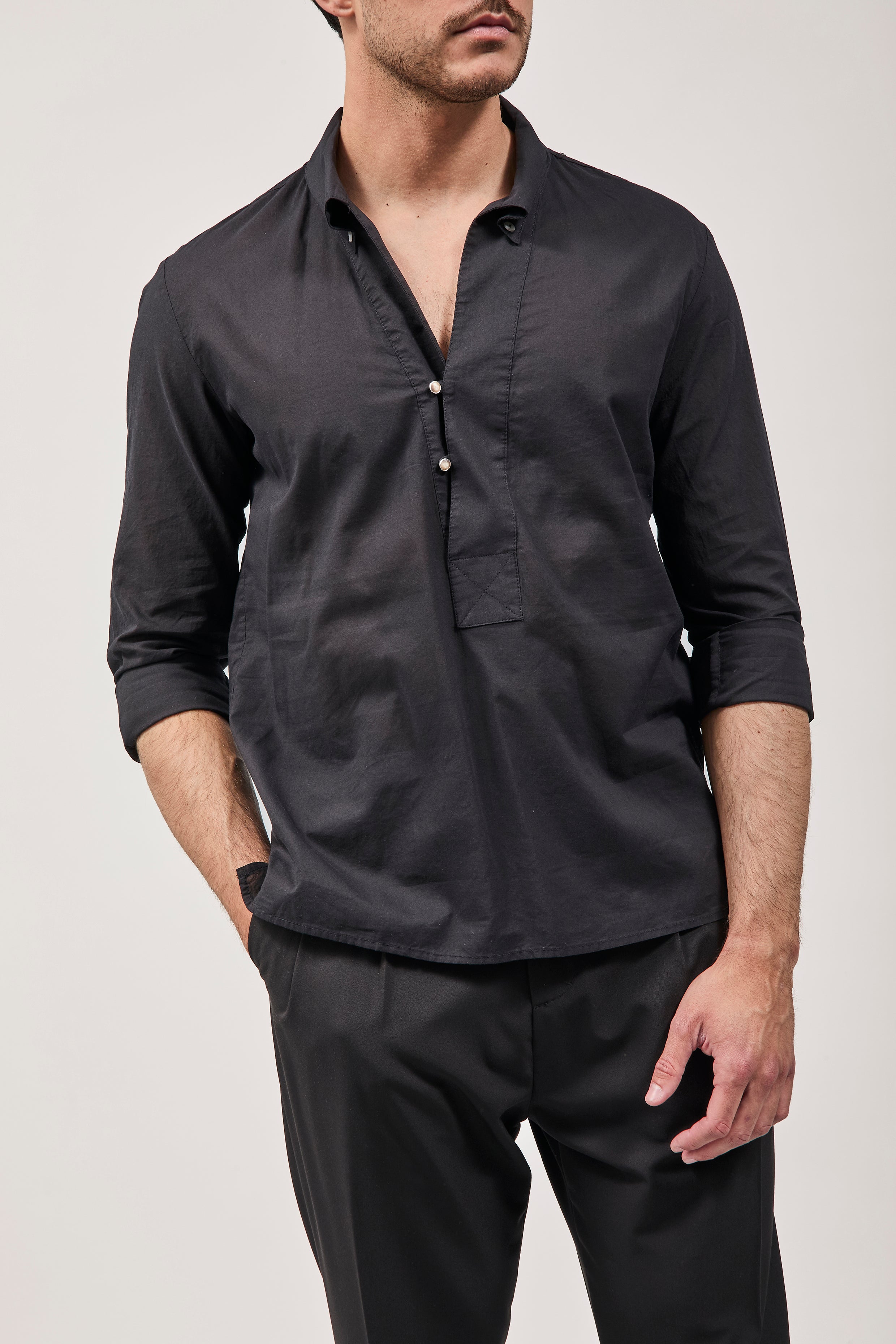 Camicia Alta Tensione Faro Nera