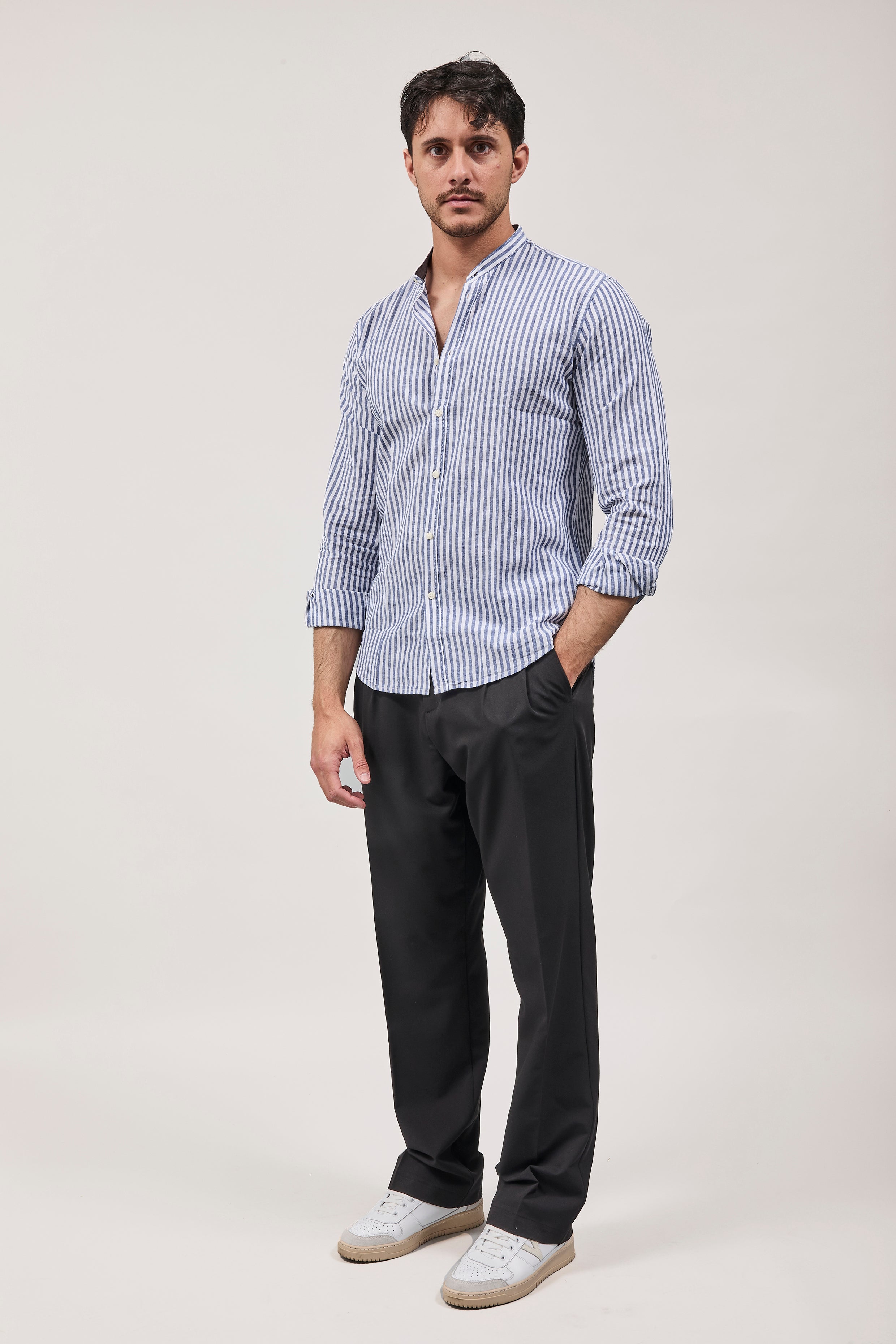 Camicia Block Eleven Lincot Blu