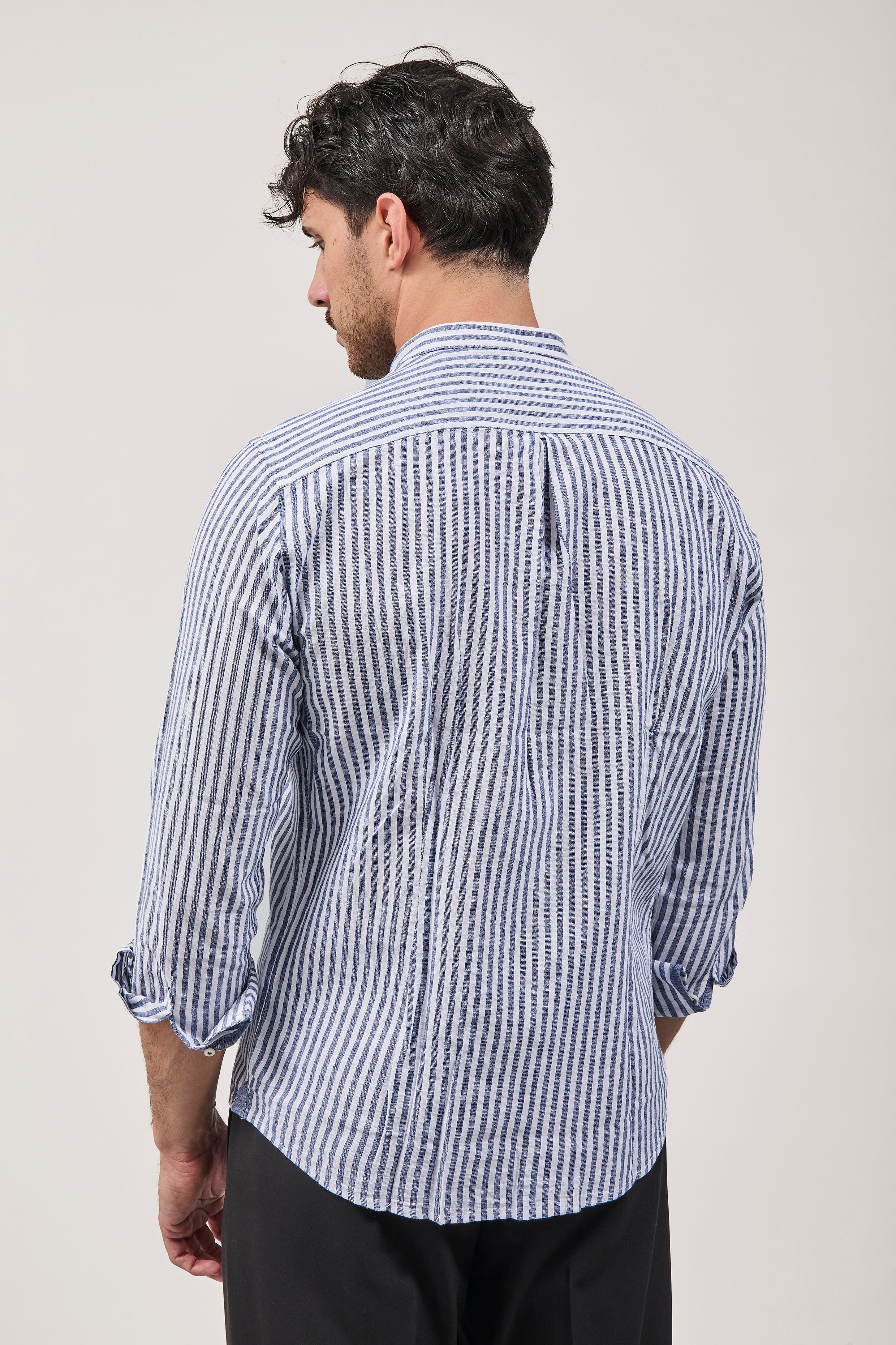 Camicia Block Eleven Lincot Blu