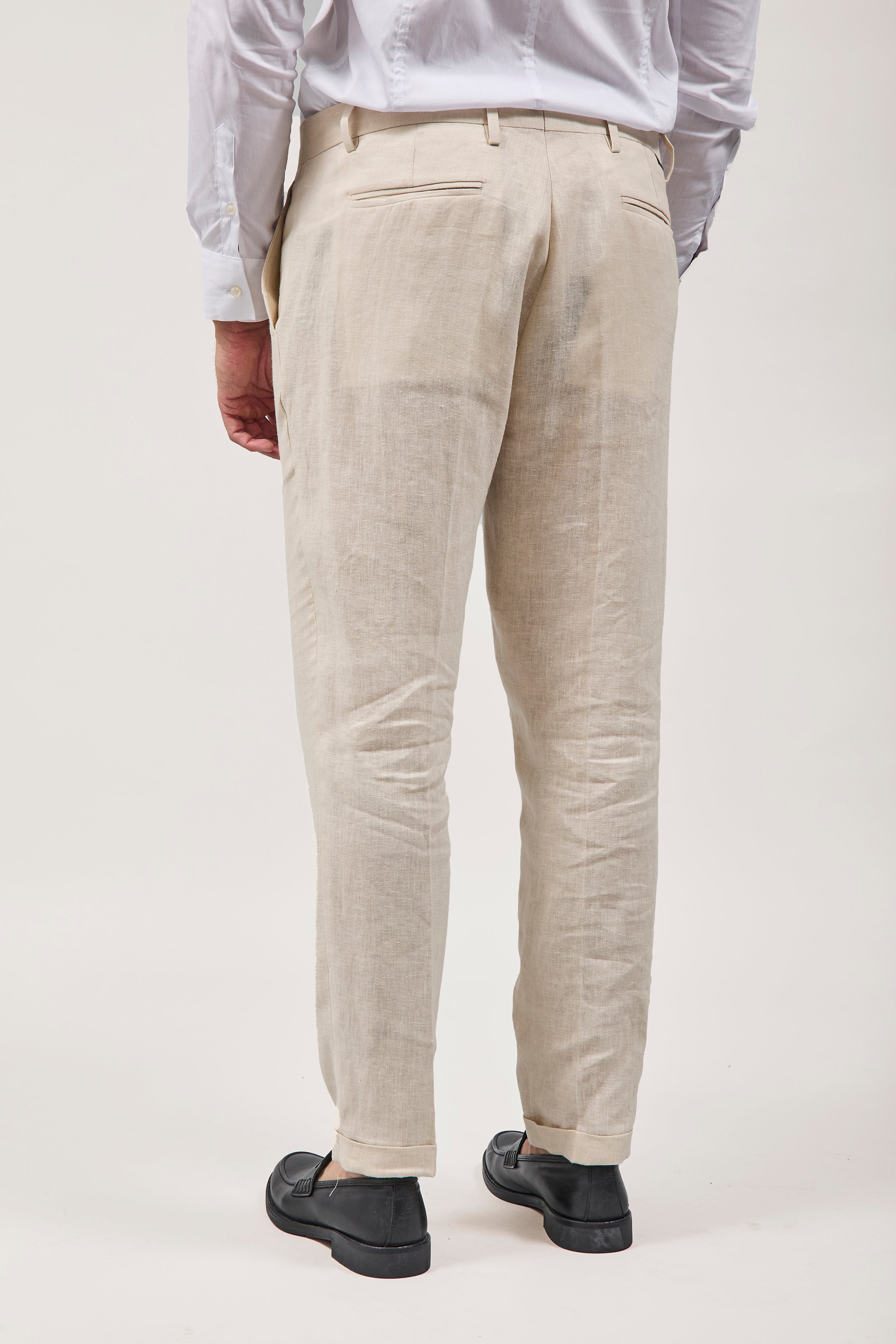 Pantalone Over-d Lino Beige G53